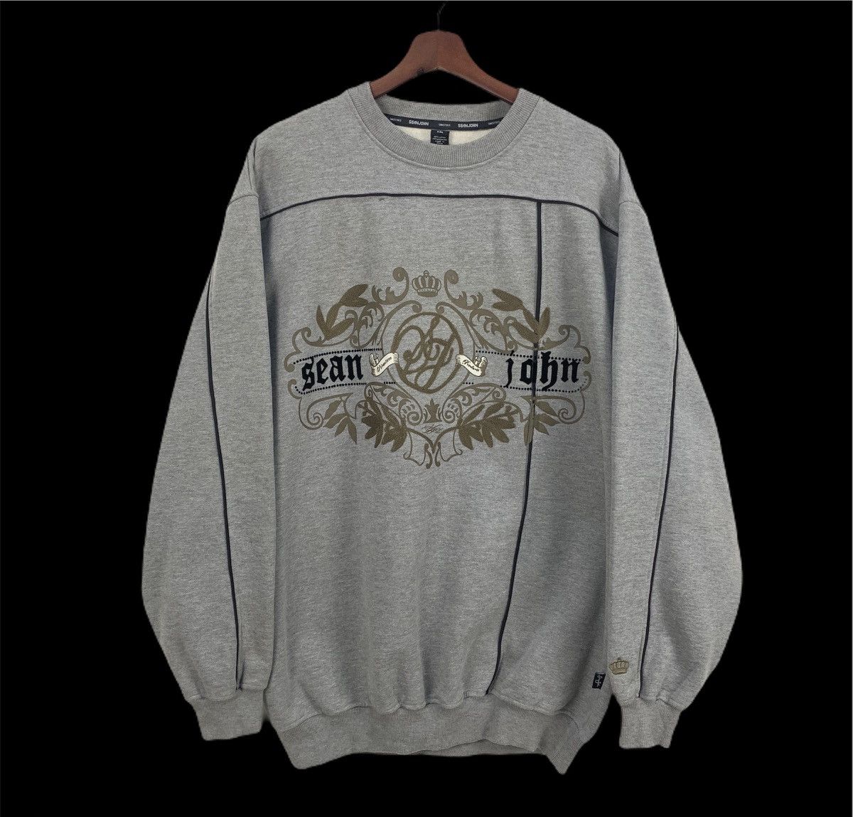 Sean John SEAN JOHN Vtg 90s Embroidered Handcraft Spellout Sweatshirt Size US XXL / EU 58 / 5 - 1 Thumbnail