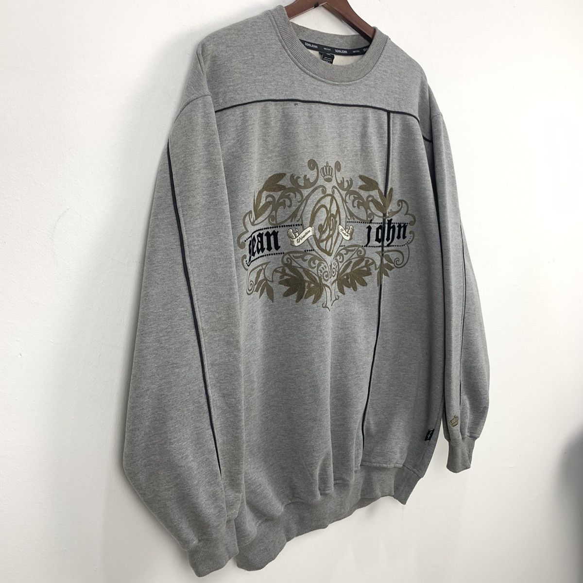 Sean John SEAN JOHN Vtg 90s Embroidered Handcraft Spellout Sweatshirt Size US XXL / EU 58 / 5 - 9 Thumbnail