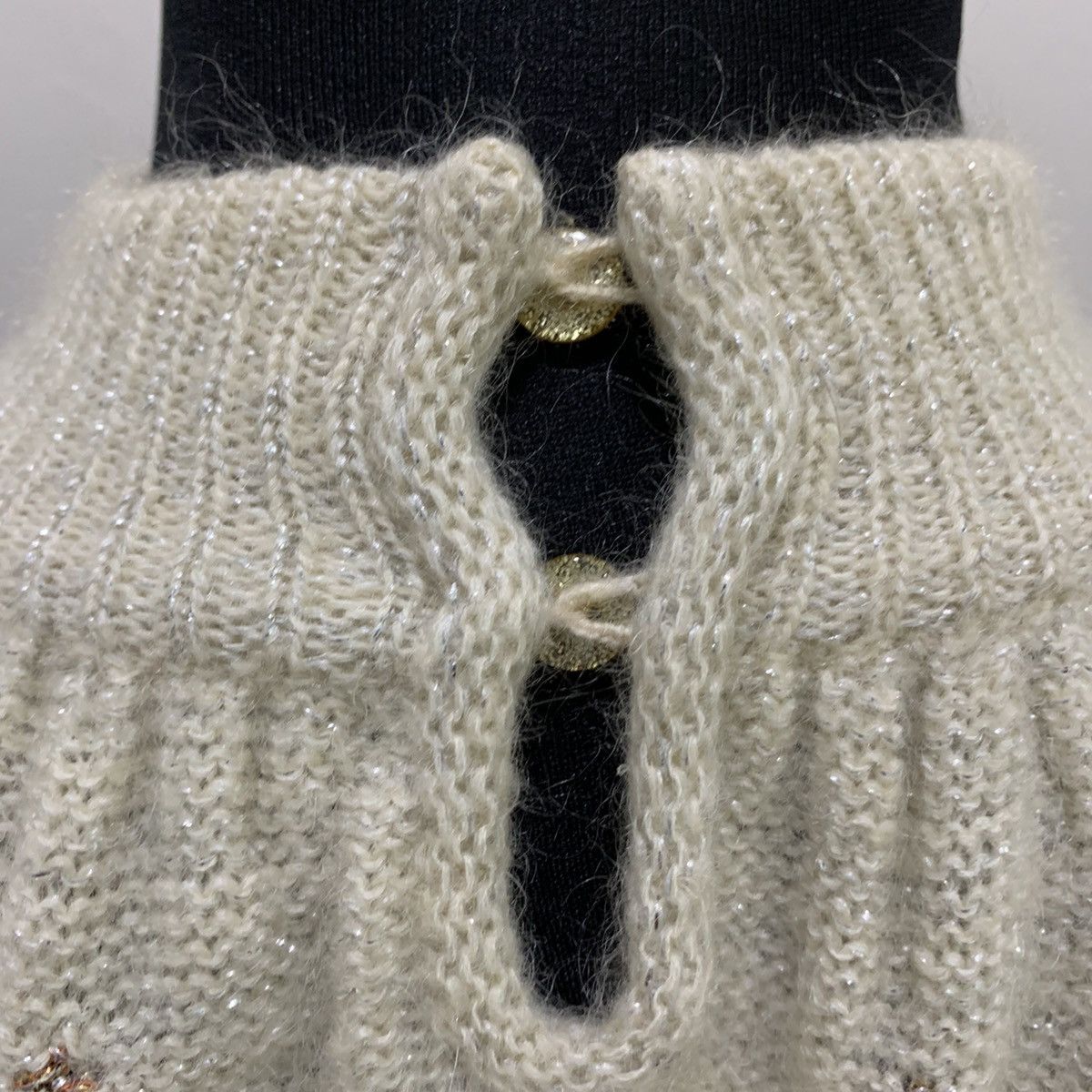 Christian Audigier × Designer CHRISTIAN AUJARD PARIS Pret aPorter Mohair Knitwear Sweater Size US M / EU 48-50 / 2 - 16 Thumbnail