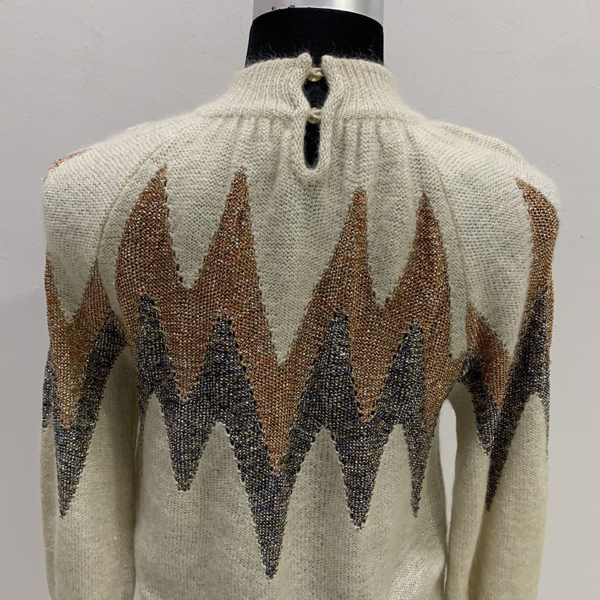 Christian Audigier × Designer CHRISTIAN AUJARD PARIS Pret aPorter Mohair Knitwear Sweater Size US M / EU 48-50 / 2 - 12 Thumbnail