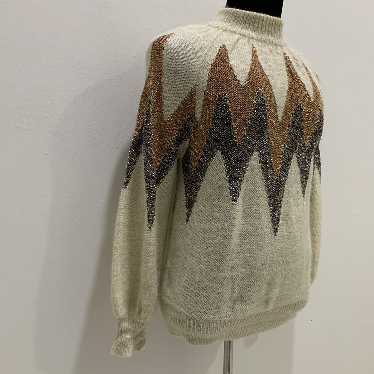 Christian Audigier × Designer CHRISTIAN AUJARD PARIS Pret aPorter Mohair Knitwear Sweater Size US M / EU 48-50 / 2 - 5 Thumbnail