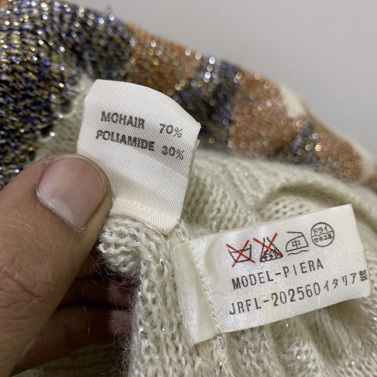 Christian Audigier × Designer CHRISTIAN AUJARD PARIS Pret aPorter Mohair Knitwear Sweater Size US M / EU 48-50 / 2 - 22 Thumbnail