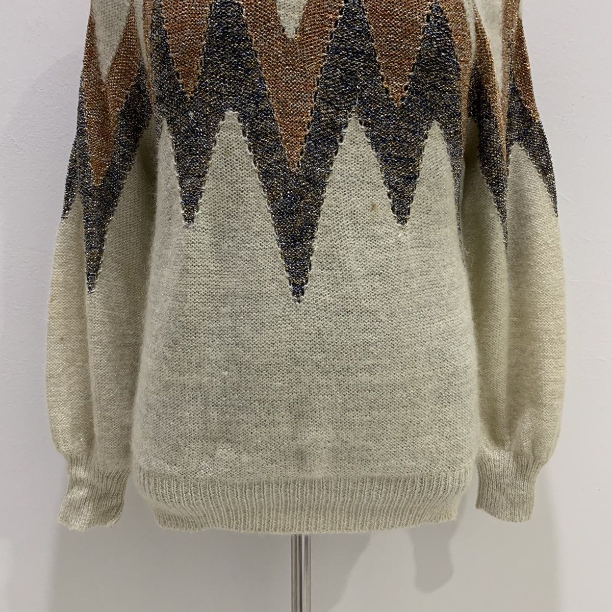 Christian Audigier × Designer CHRISTIAN AUJARD PARIS Pret aPorter Mohair Knitwear Sweater Size US M / EU 48-50 / 2 - 4 Thumbnail