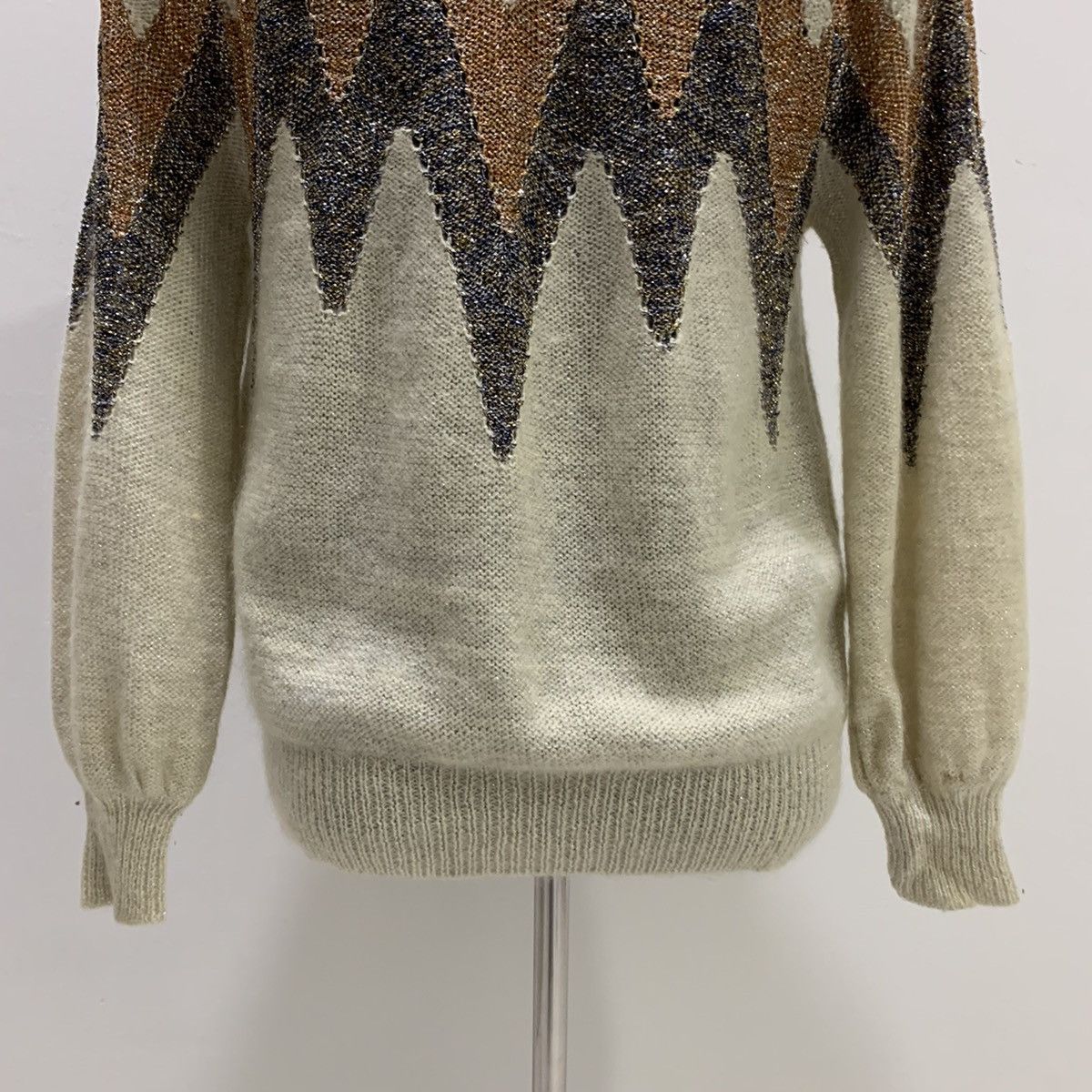 Christian Audigier × Designer CHRISTIAN AUJARD PARIS Pret aPorter Mohair Knitwear Sweater Size US M / EU 48-50 / 2 - 13 Thumbnail