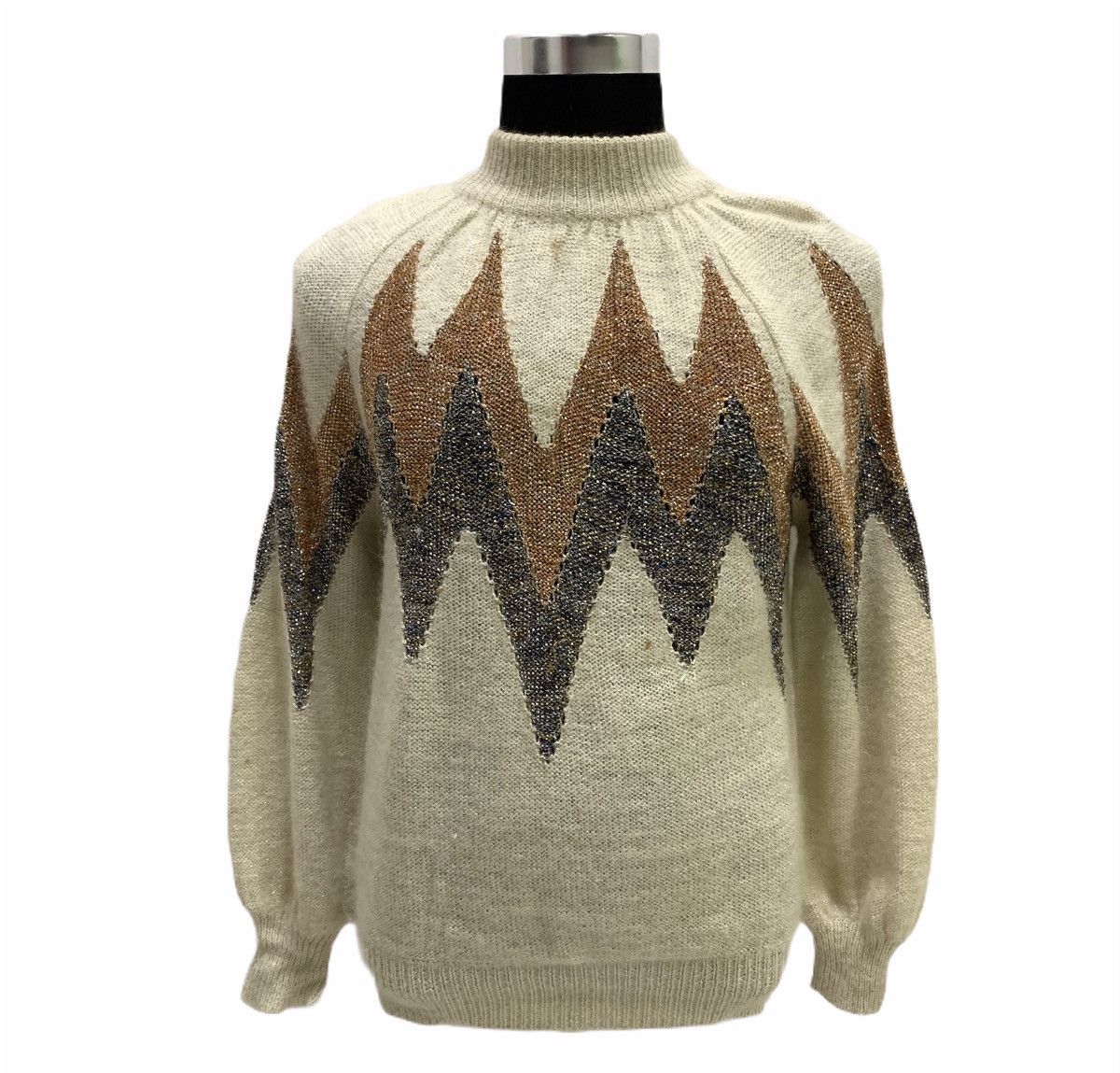 Christian Audigier × Designer CHRISTIAN AUJARD PARIS Pret aPorter Mohair Knitwear Sweater Size US M / EU 48-50 / 2 - 1 Thumbnail
