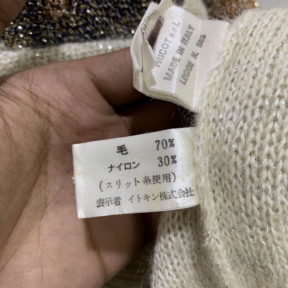 Christian Audigier × Designer CHRISTIAN AUJARD PARIS Pret aPorter Mohair Knitwear Sweater Size US M / EU 48-50 / 2 - 19 Thumbnail