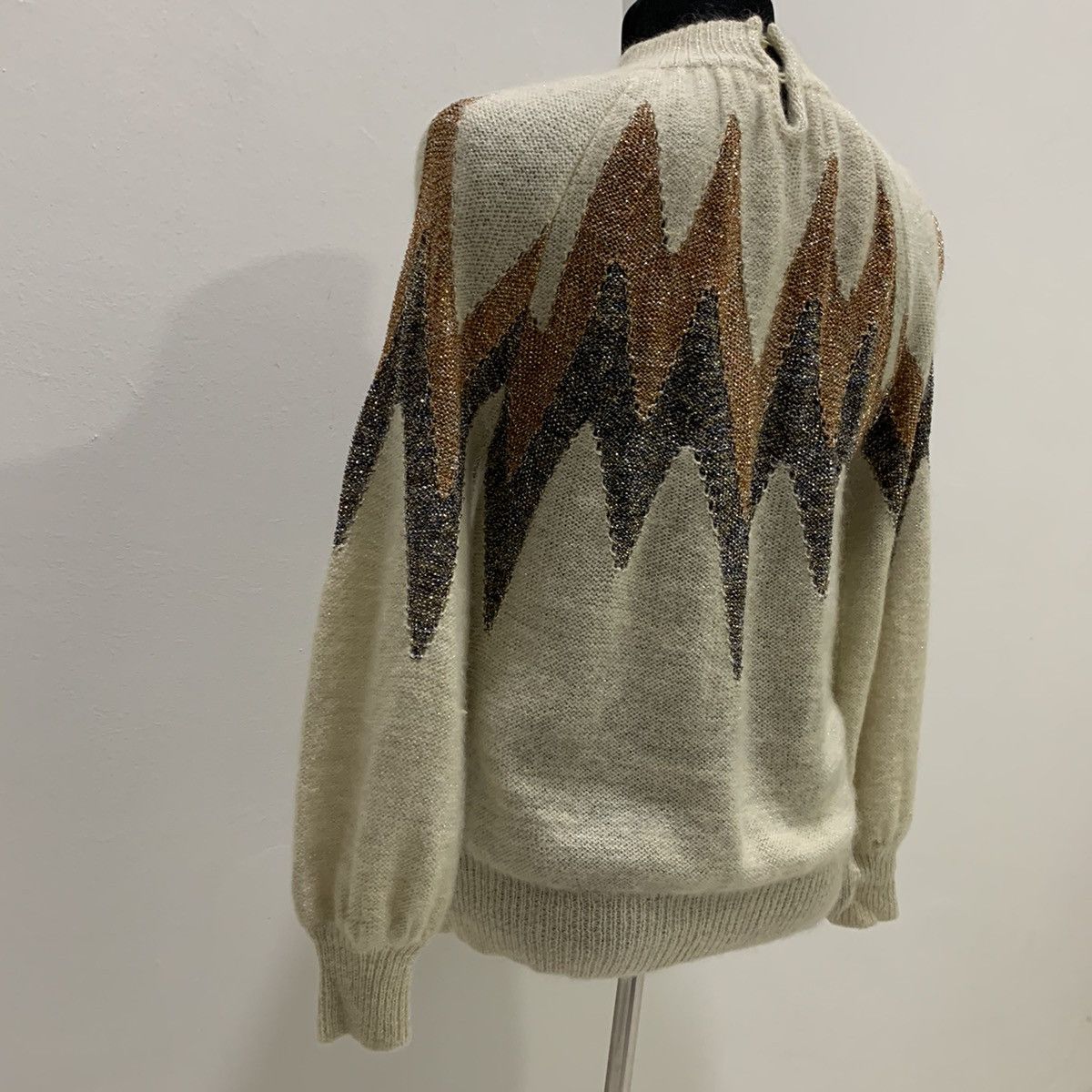 Christian Audigier × Designer CHRISTIAN AUJARD PARIS Pret aPorter Mohair Knitwear Sweater Size US M / EU 48-50 / 2 - 14 Thumbnail