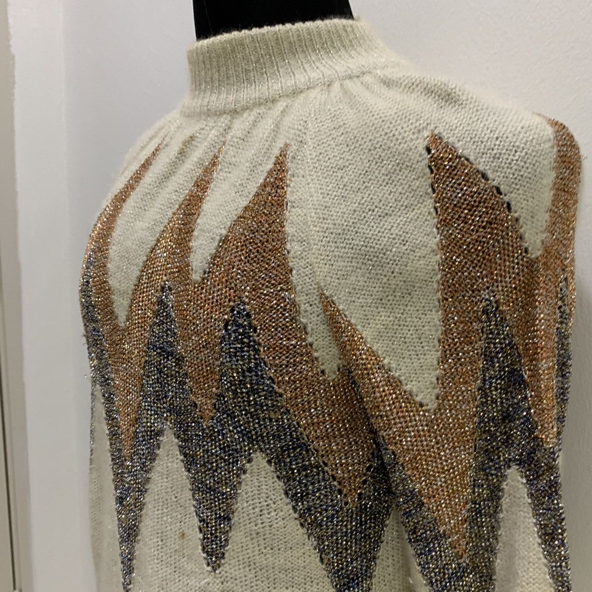 Christian Audigier × Designer CHRISTIAN AUJARD PARIS Pret aPorter Mohair Knitwear Sweater Size US M / EU 48-50 / 2 - 8 Thumbnail