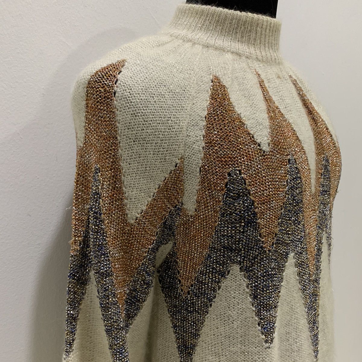 Christian Audigier × Designer CHRISTIAN AUJARD PARIS Pret aPorter Mohair Knitwear Sweater Size US M / EU 48-50 / 2 - 7 Thumbnail