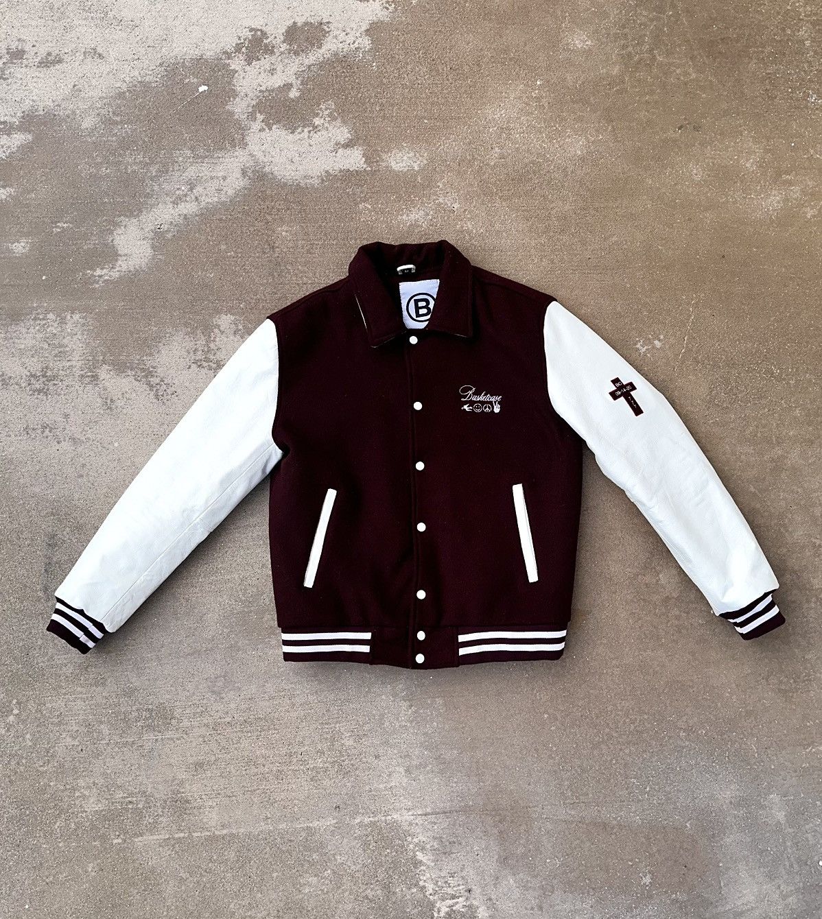 basketcase gallery Basketcase Gallery “HOLY CROSS” Letterman  