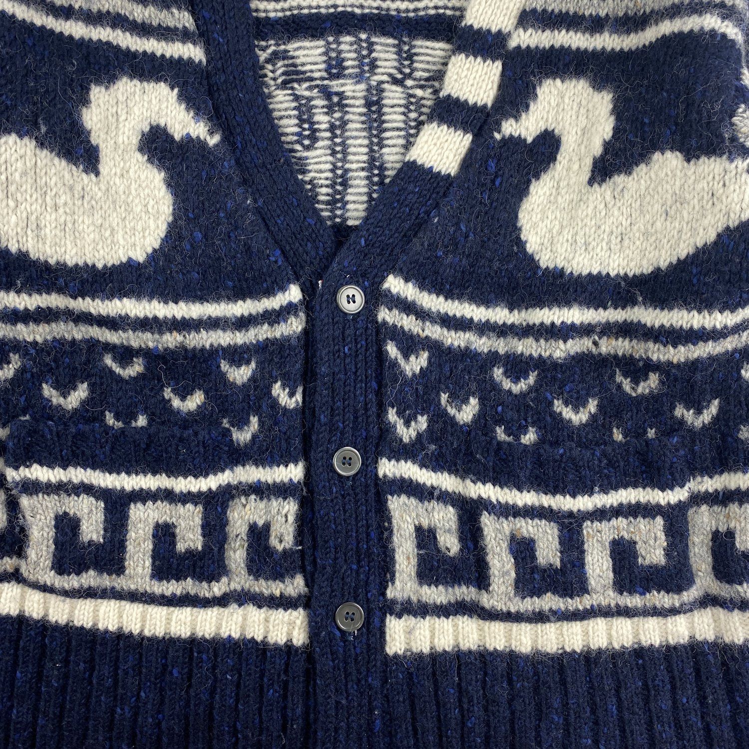 Thom Browne Thom Browne Blue Duck Knit Cardigan Size US S / EU 44-46 / 1 - 4 Thumbnail