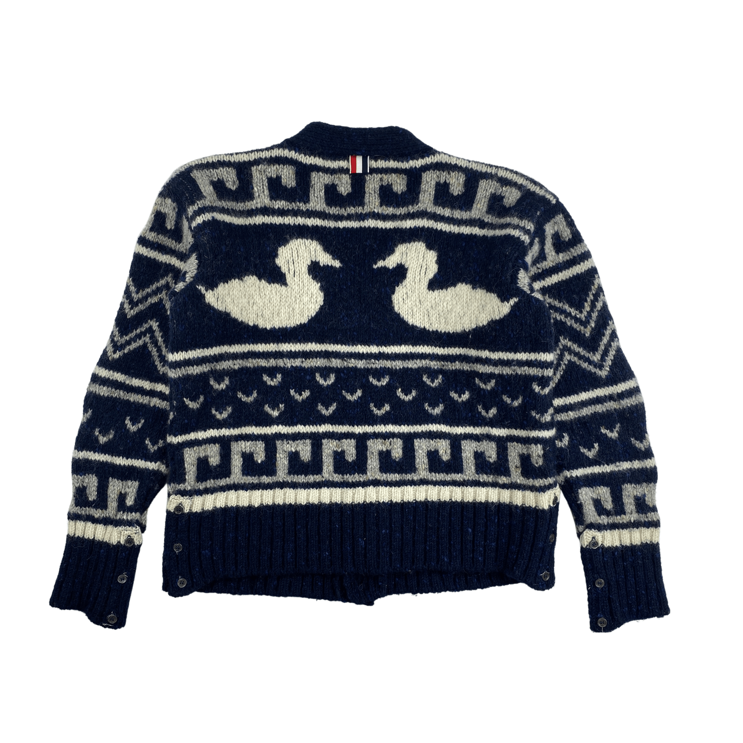 Thom Browne Thom Browne Blue Duck Knit Cardigan Size US S / EU 44-46 / 1 - 3 Thumbnail