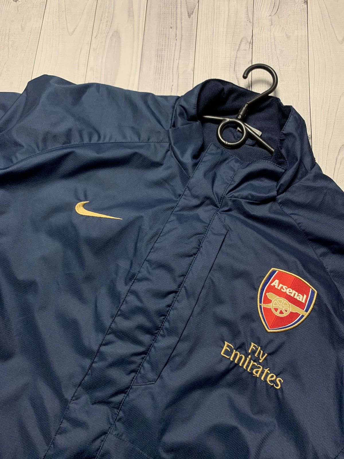 Nike × Vintage Vintage Nike Arsenal soccer parka jacket size L Size US L / EU 52-54 / 3 - 6 Thumbnail