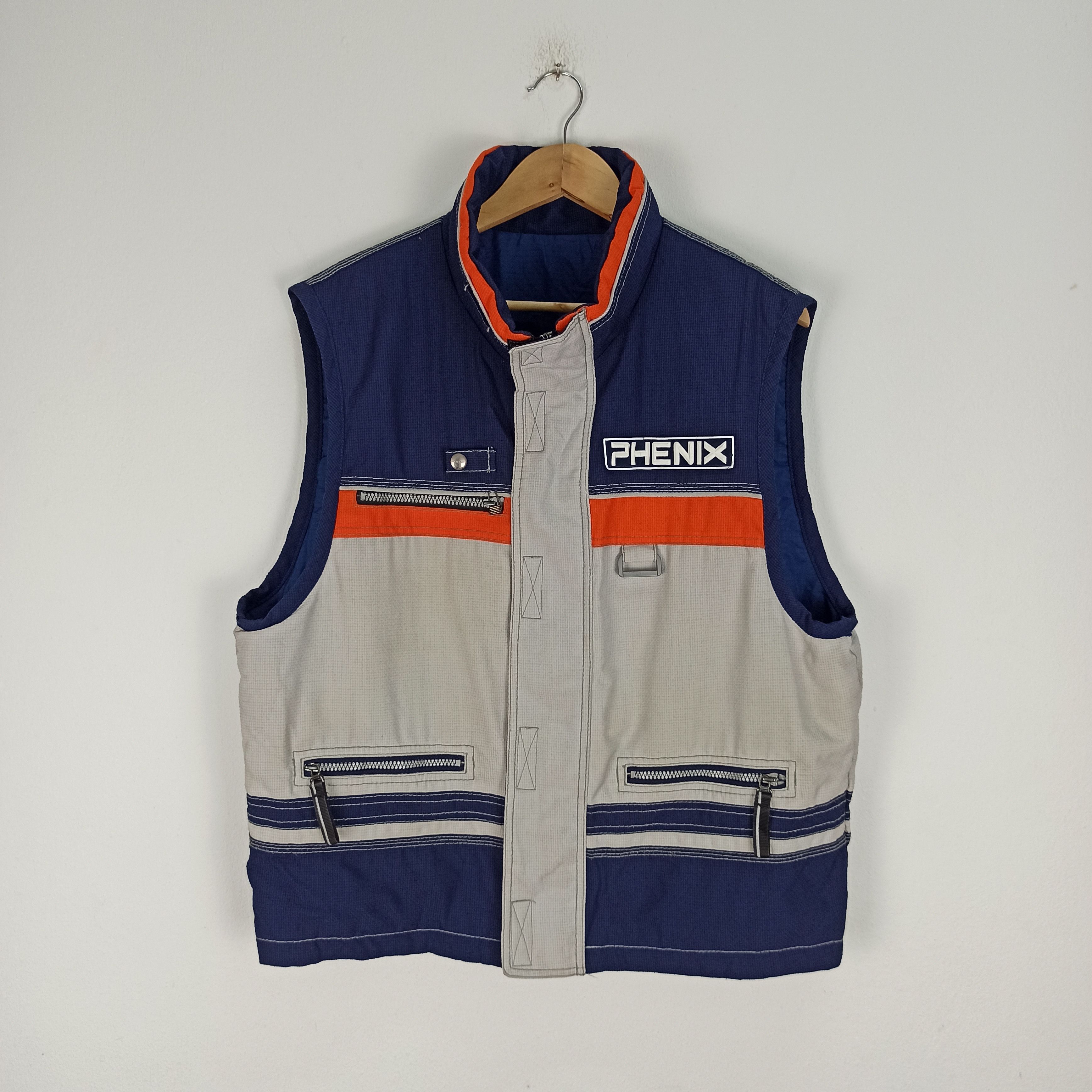 Phenix Vintage 90s Phenix Ski Wear Vest Jacket "Cordura Gear" Size US L / EU 52-54 / 3 - 1 Thumbnail