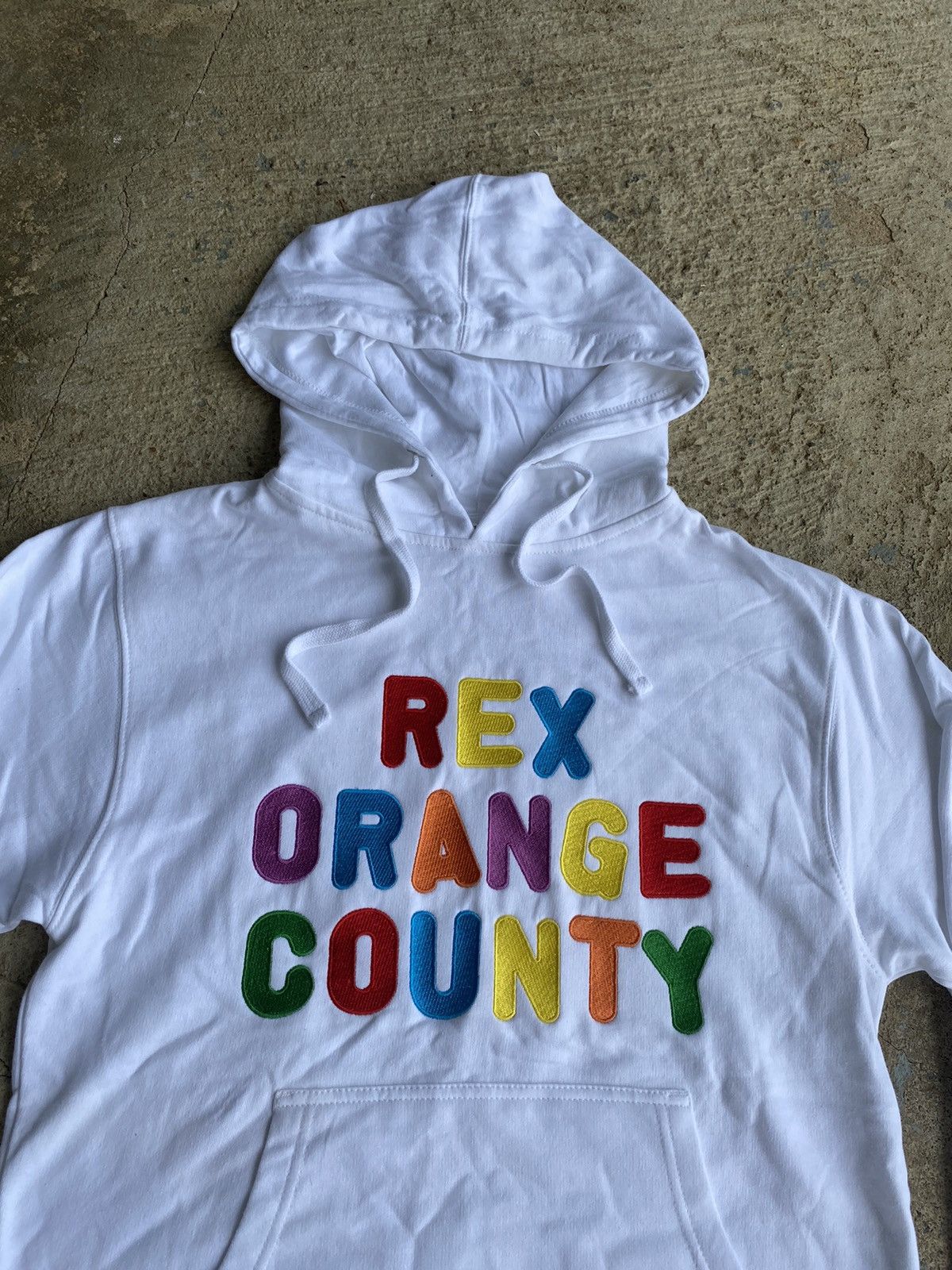 Golf Wang × Tyler The Creator Rex Orange County Embroidered White GOLF Hoodie Size US M / EU 48-50 / 2 - 2 Thumbnail
