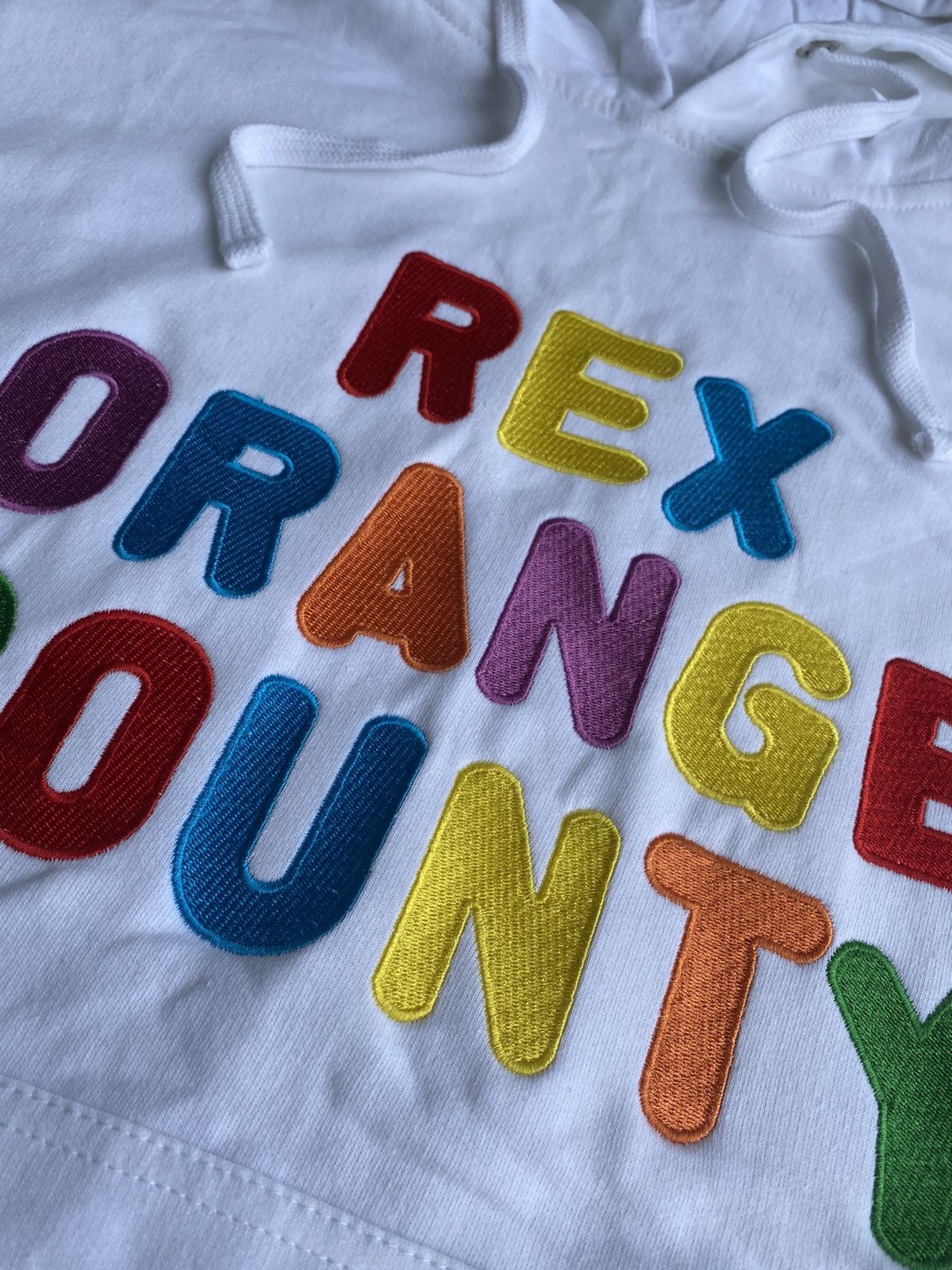 Golf Wang × Tyler The Creator Rex Orange County Embroidered White GOLF Hoodie Size US M / EU 48-50 / 2 - 3 Thumbnail