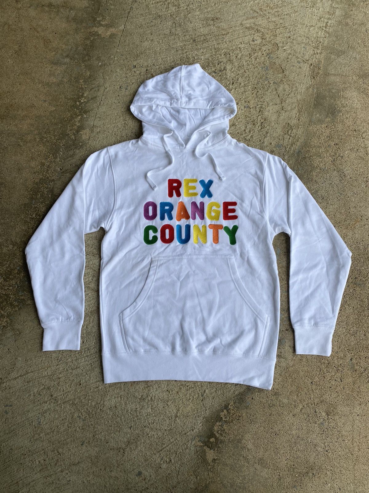 Rex Orange County Embroidered White GOLF Hoodie