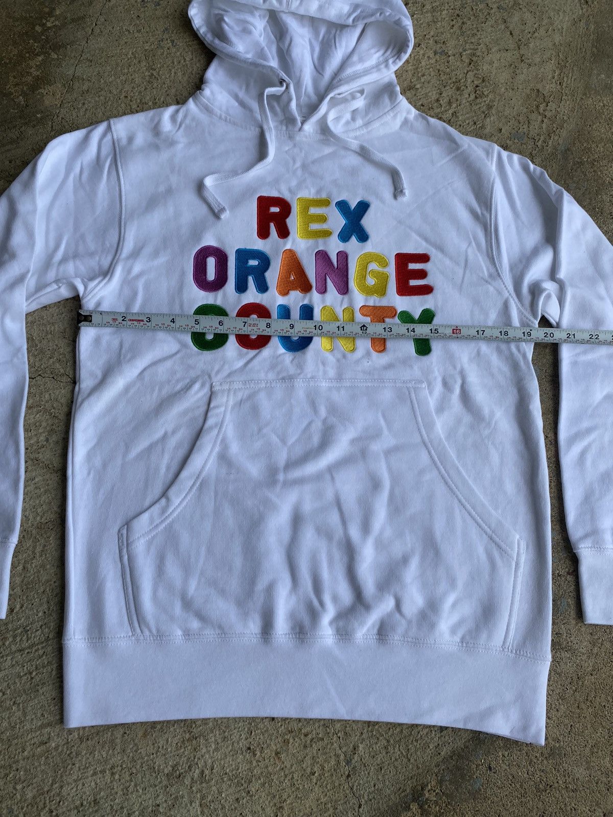 Golf Wang × Tyler The Creator Rex Orange County Embroidered White GOLF Hoodie Size US M / EU 48-50 / 2 - 8 Thumbnail