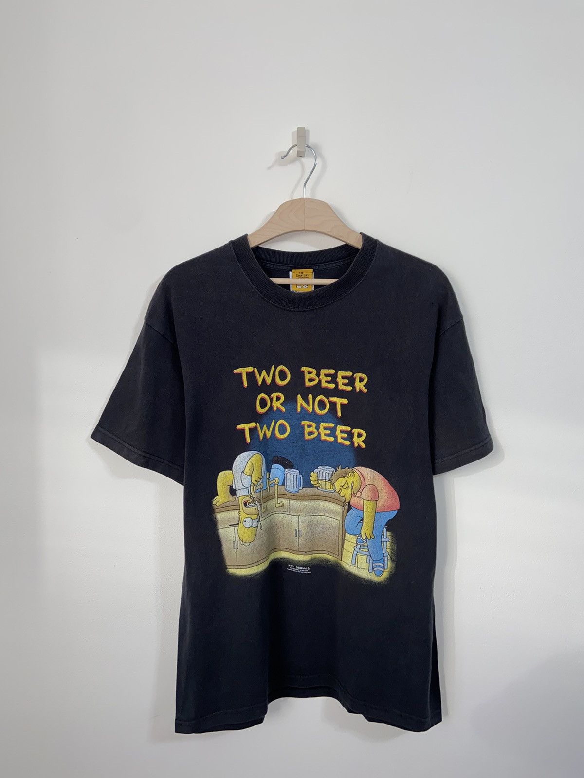Vintage The Simpson's vintage 1998 two beer t shirt Size US M / EU 48-50 / 2 - 1 Thumbnail