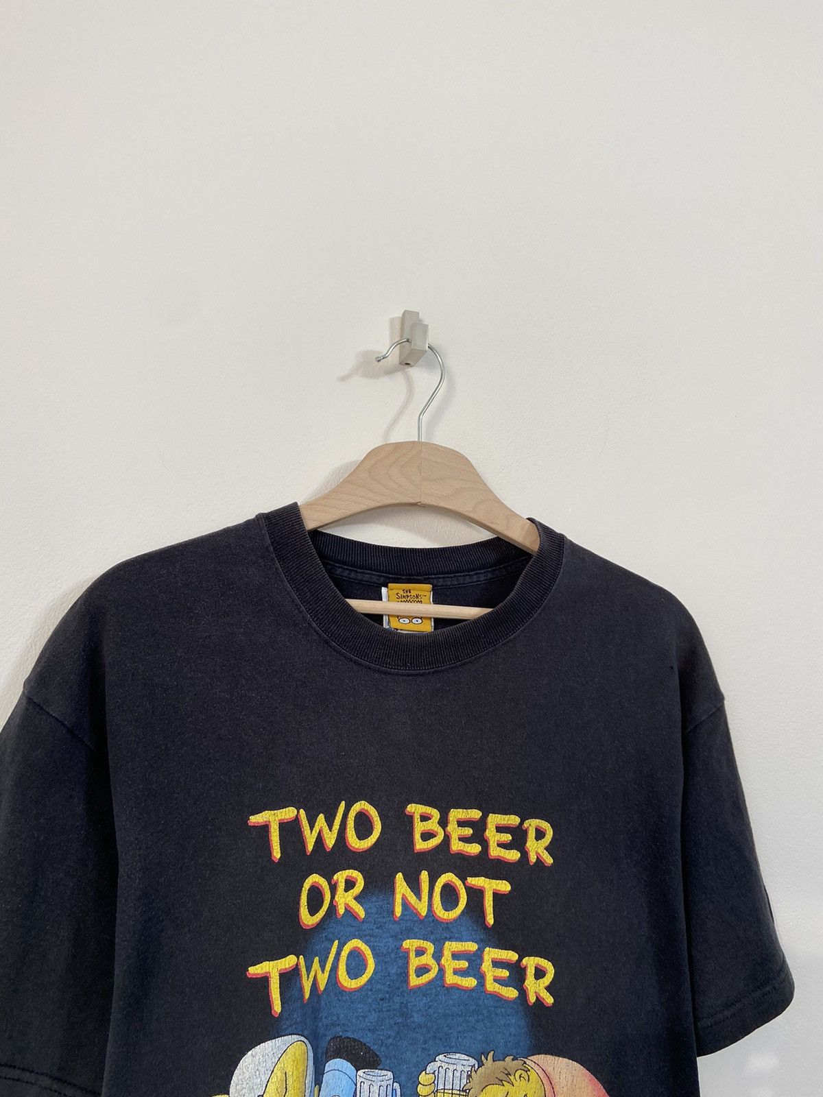 Vintage The Simpson's vintage 1998 two beer t shirt Size US M / EU 48-50 / 2 - 2 Thumbnail