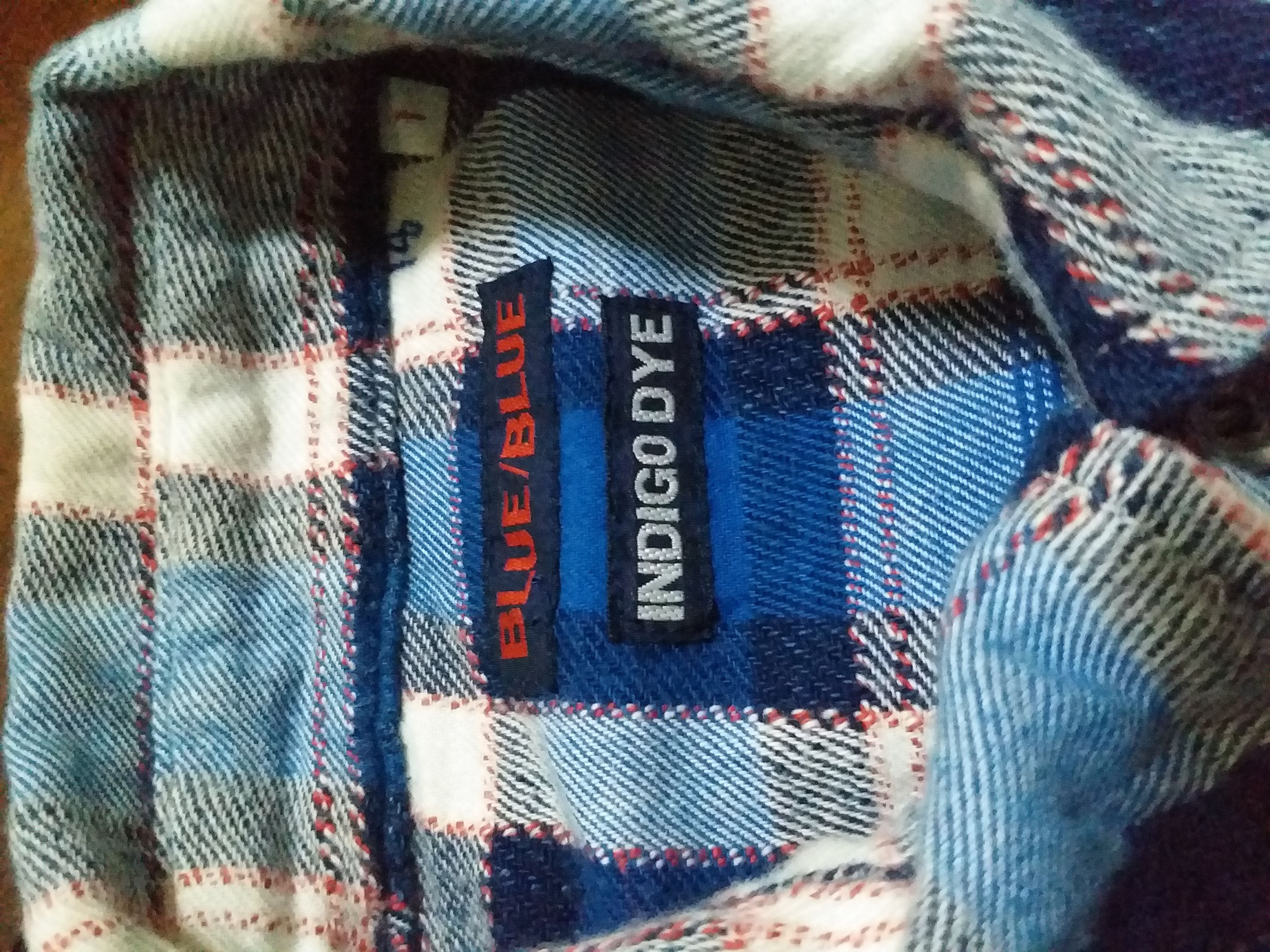 Blue Blue Japan ON SALE🔥BLUE BLUE Dyed Indigo Tartan Flannel Size US S / EU 44-46 / 1 - 4 Thumbnail