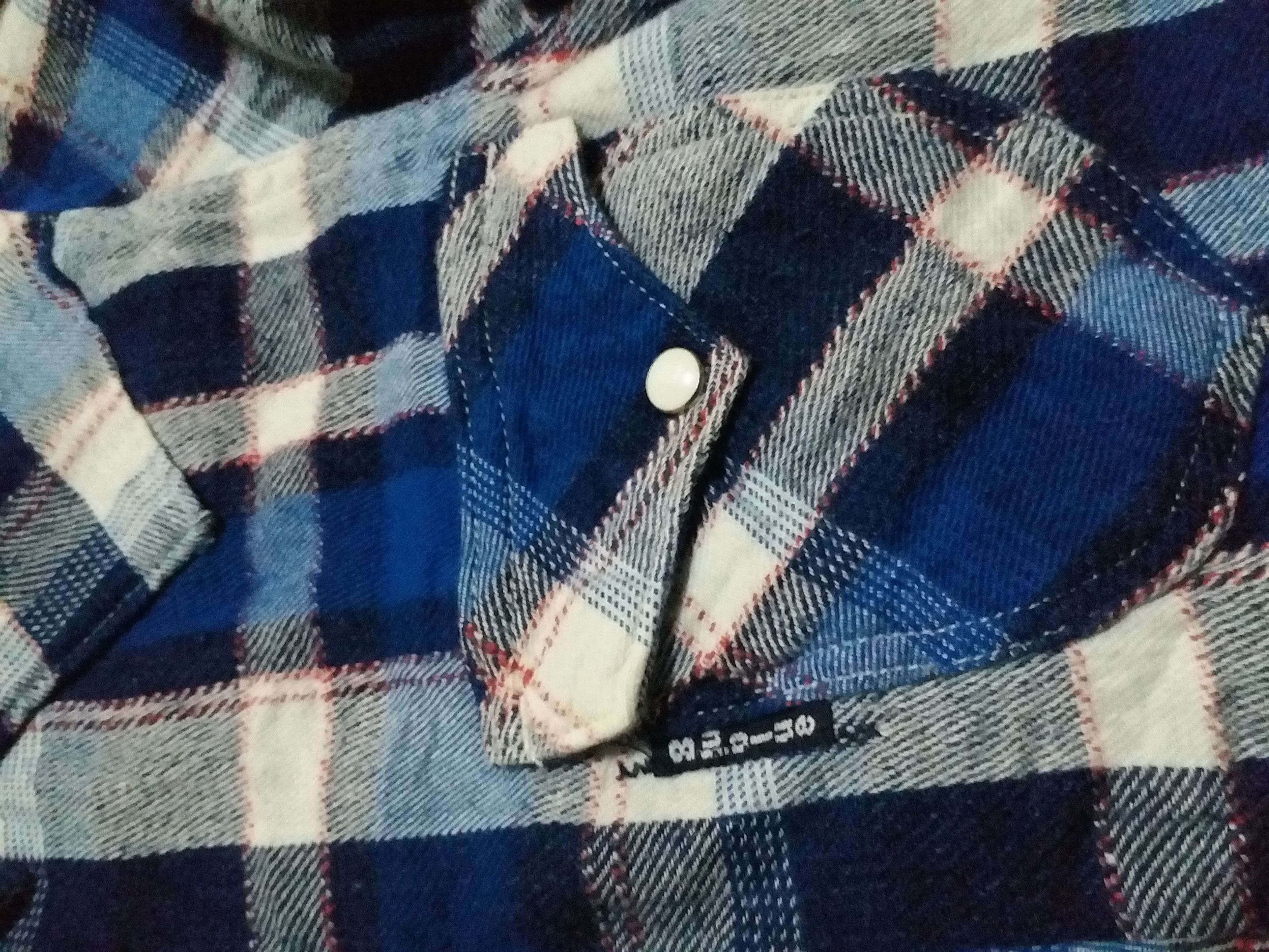 Blue Blue Japan ON SALE🔥BLUE BLUE Dyed Indigo Tartan Flannel Size US S / EU 44-46 / 1 - 5 Thumbnail