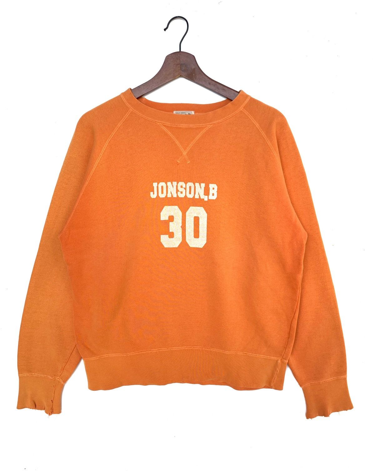 Vintage Vintage Johnson.B 30 Distress Sweatshirt/Orange Colour Size US M / EU 48-50 / 2 - 1 Thumbnail