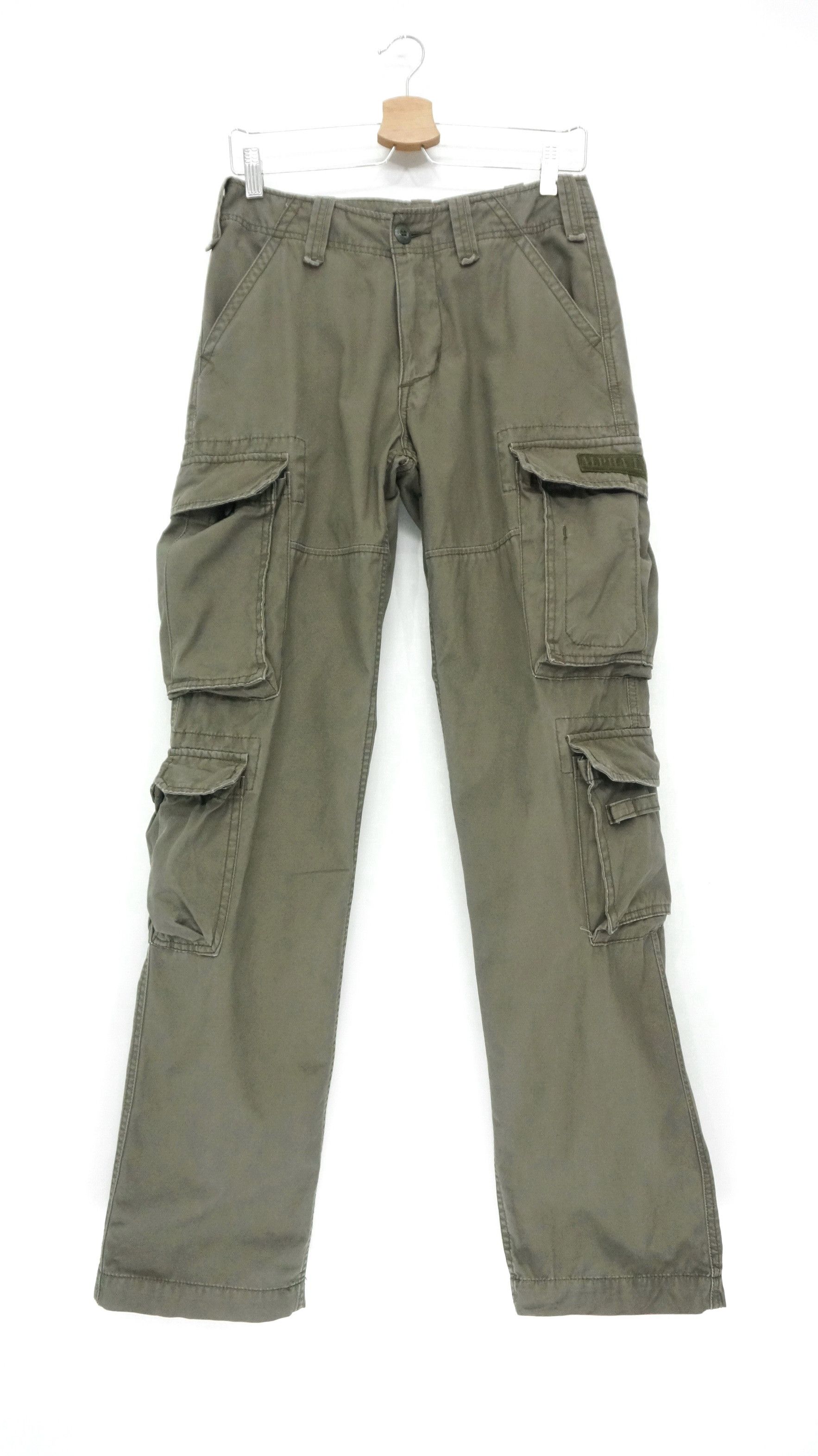 image of Alpha Industries 8 Pocket Tactical Military Worn Cargo in Dark Olive, Men's (Size 28)