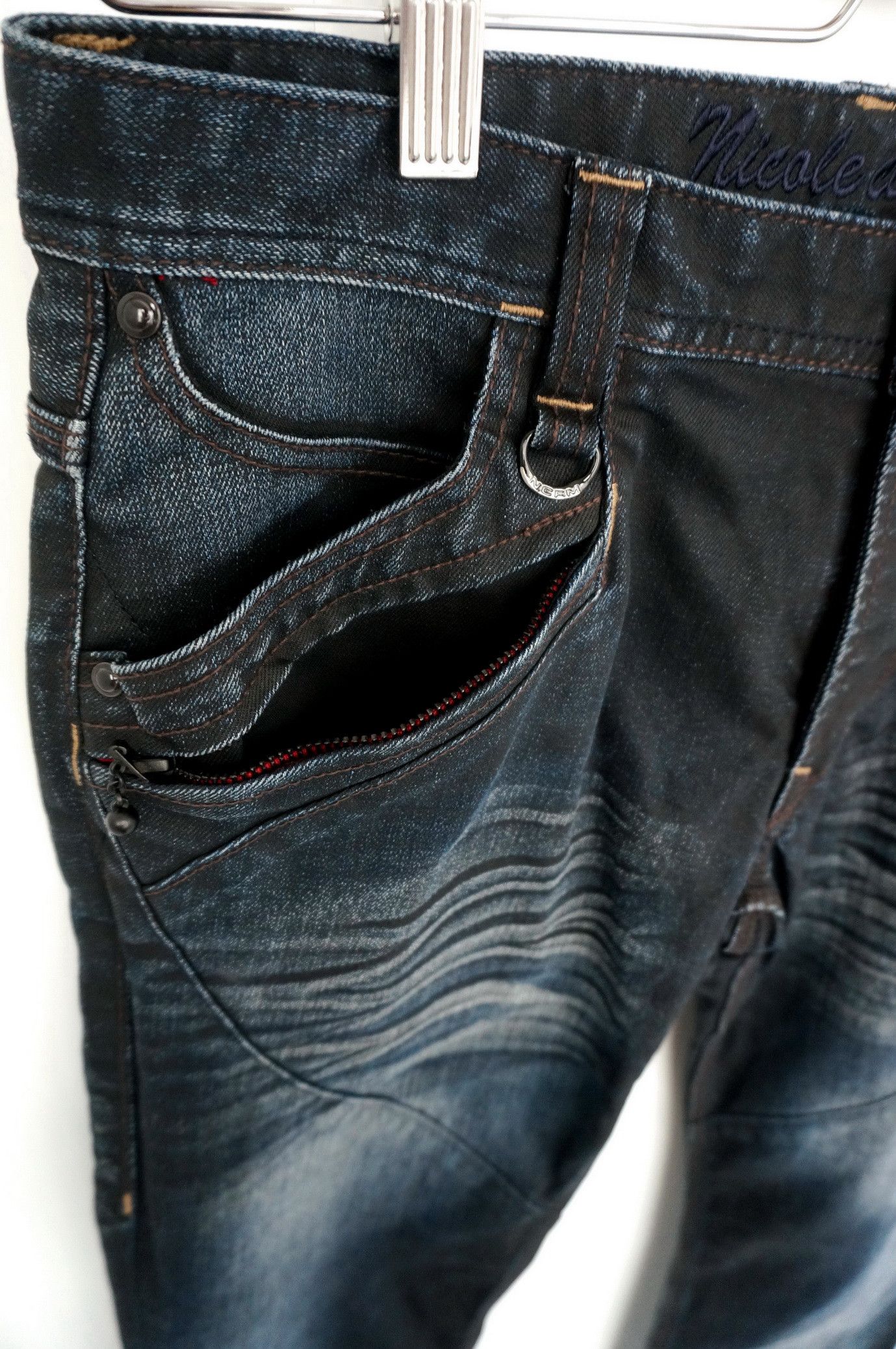 Japanese Brand Flare 🔥 NICOLE CLUB FOR MEN Low Rise Jeans Size US 30 / EU 46 - 2 Thumbnail