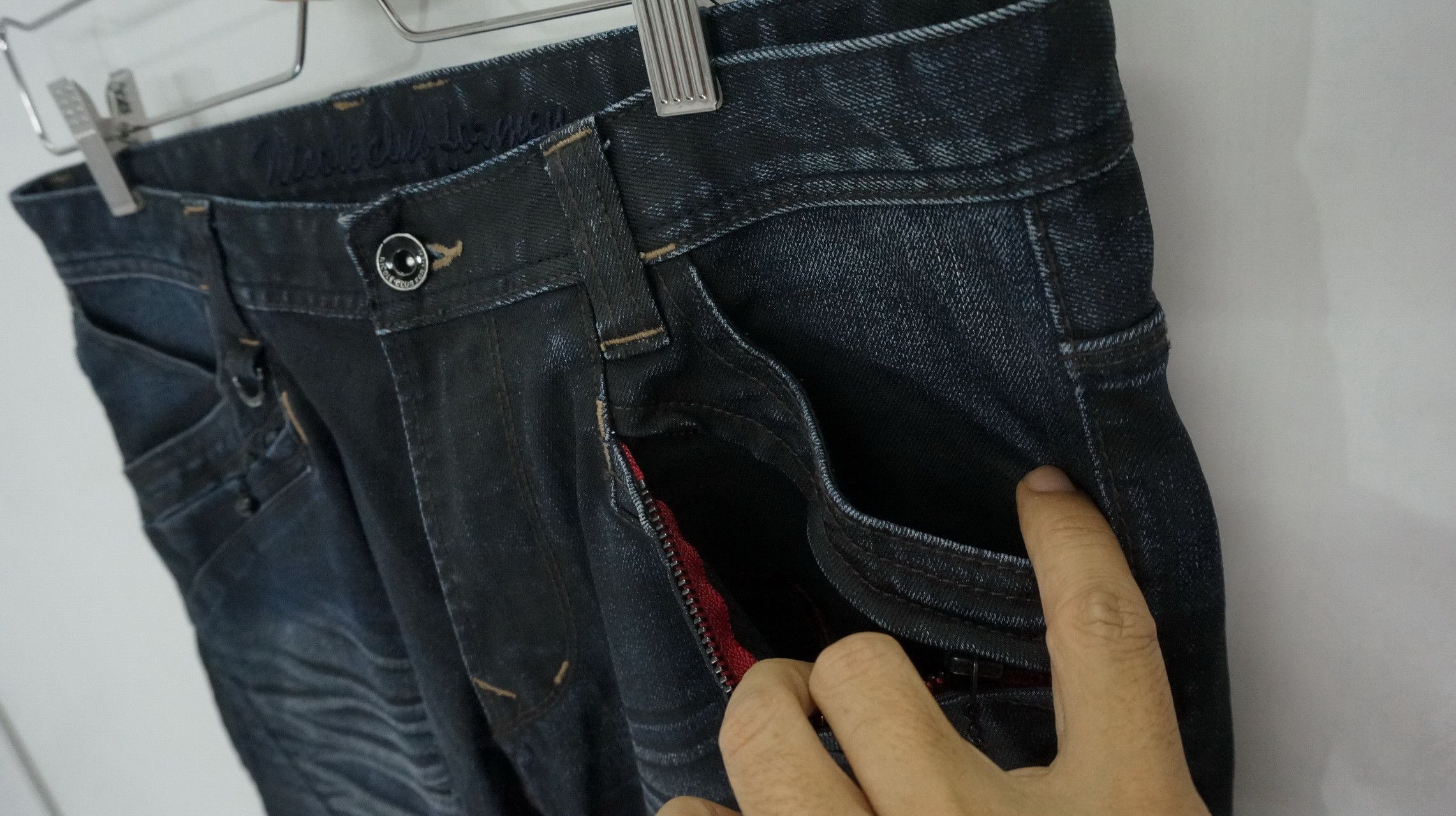 Japanese Brand Flare 🔥 NICOLE CLUB FOR MEN Low Rise Jeans Size US 30 / EU 46 - 8 Thumbnail