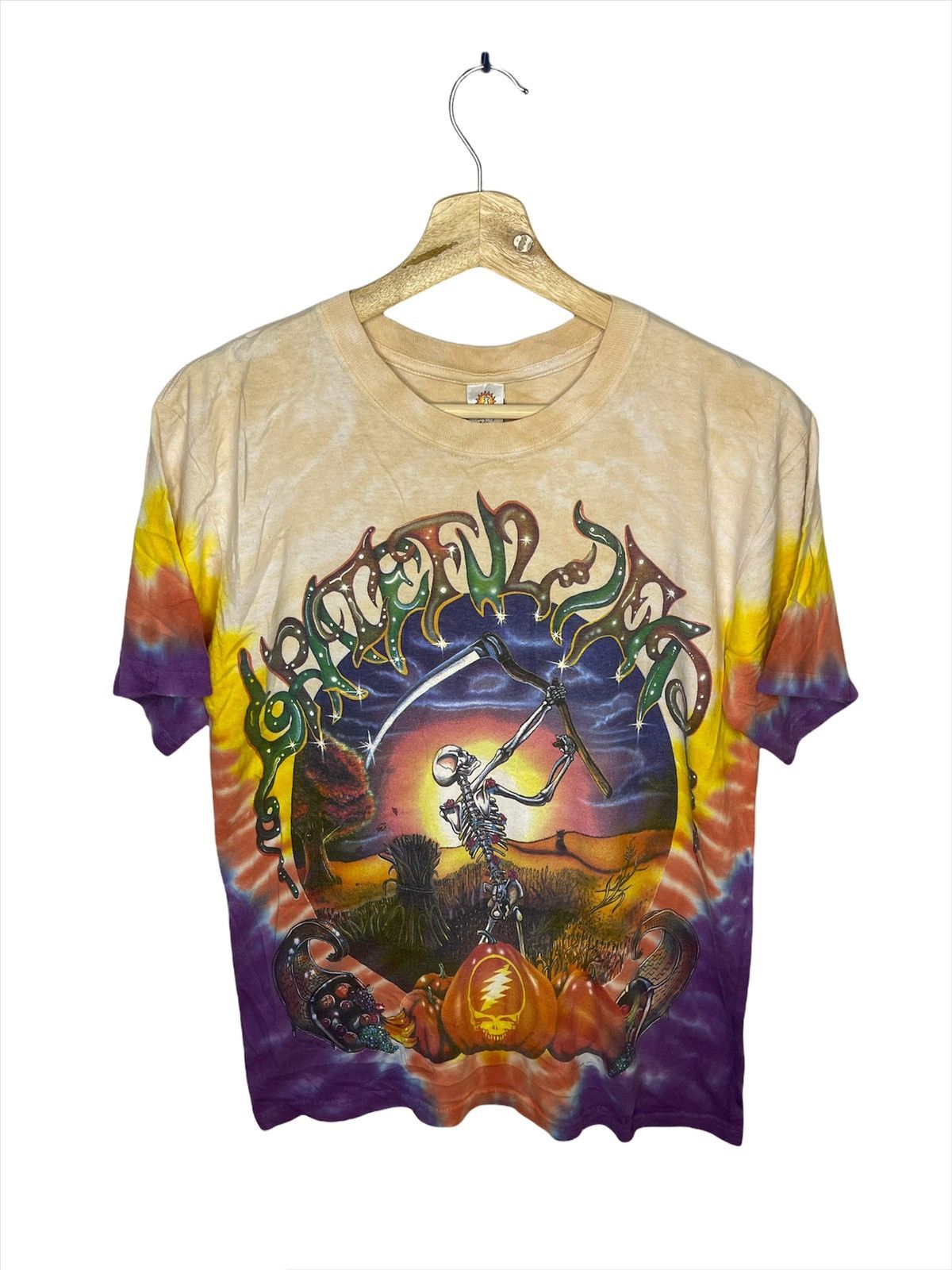 Band Tees × Grateful Dead × Vintage Vintage Grateful Dead Tammy Schatz Tie Dye T-Shirt Size US S / EU 44-46 / 1 - 1 Thumbnail