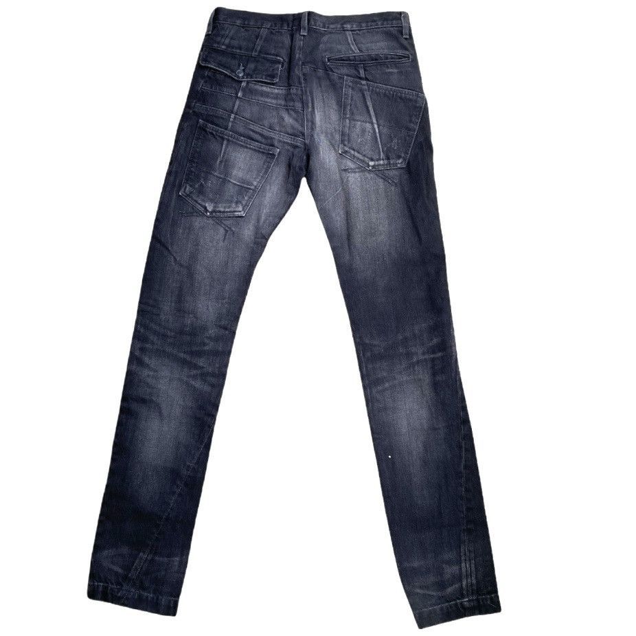image of Miharayasuhiro Distressed Deconstructed Multi Pockets Jeans in Black, Men's (Size 30)