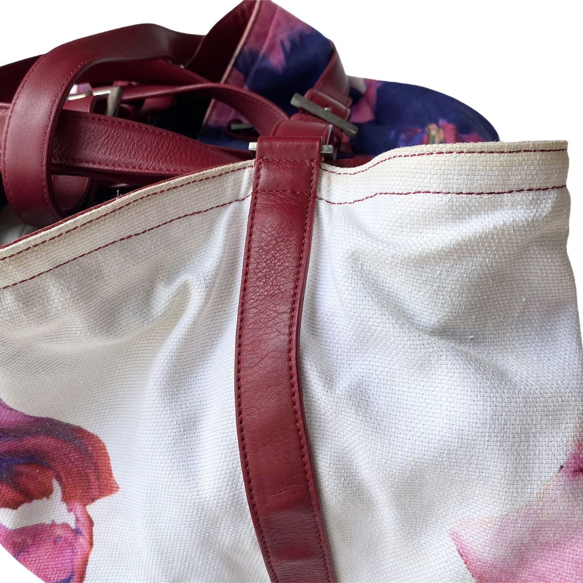 JIL SANDER(by RAF SIMONS)floral tote bag