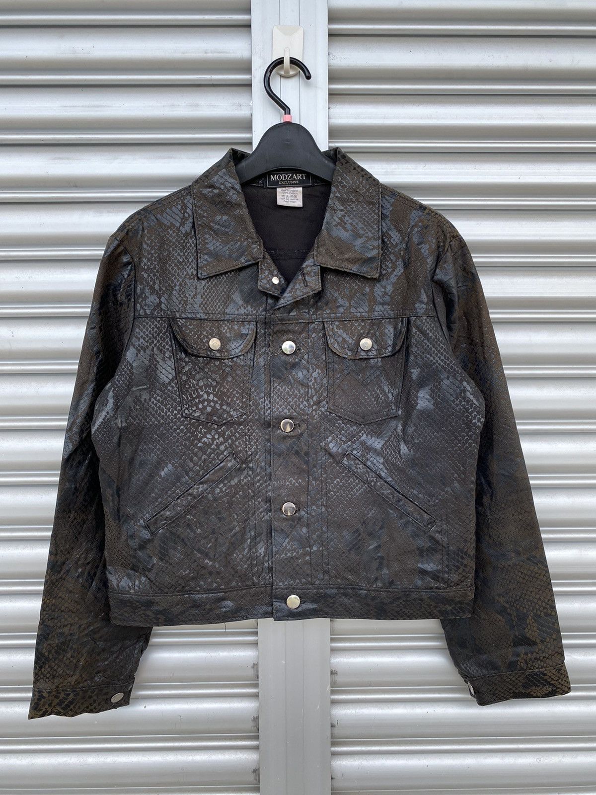 Vintage MODZART SNACK LEATHER JACKET | Grailed