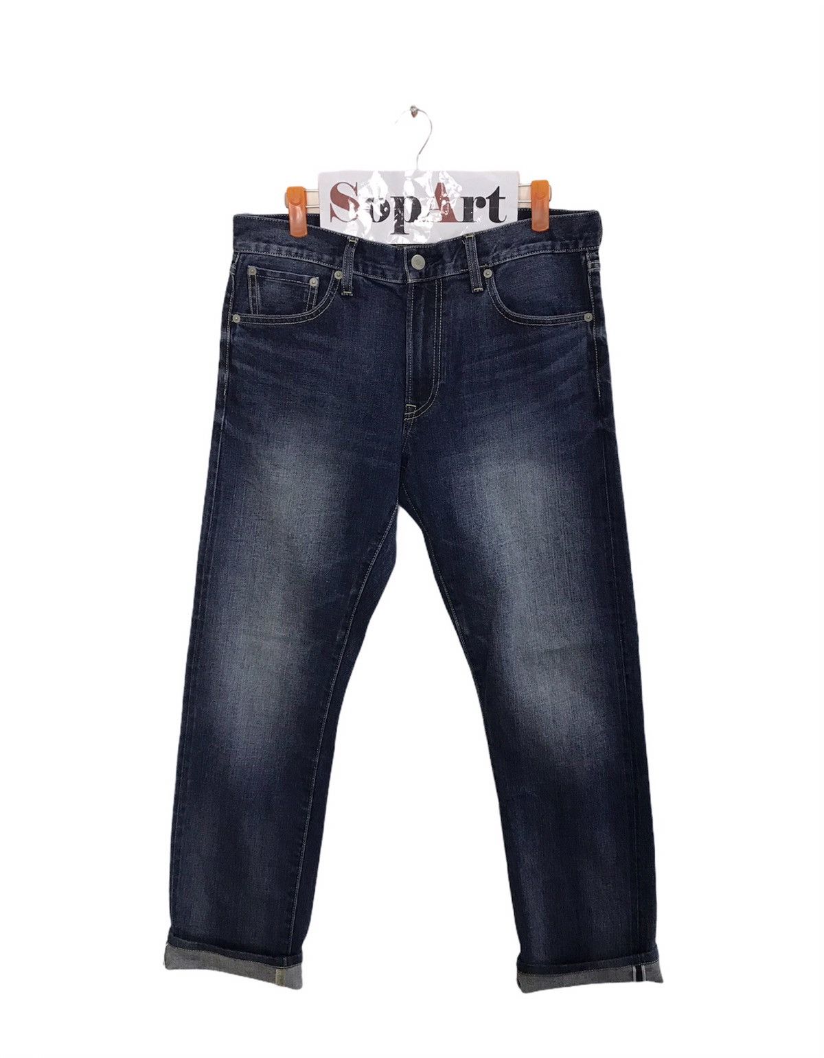 Japanese Brand × Uniqlo Uniqlo Selvedge Indigo denim Japan Size US 33 - 1 Thumbnail