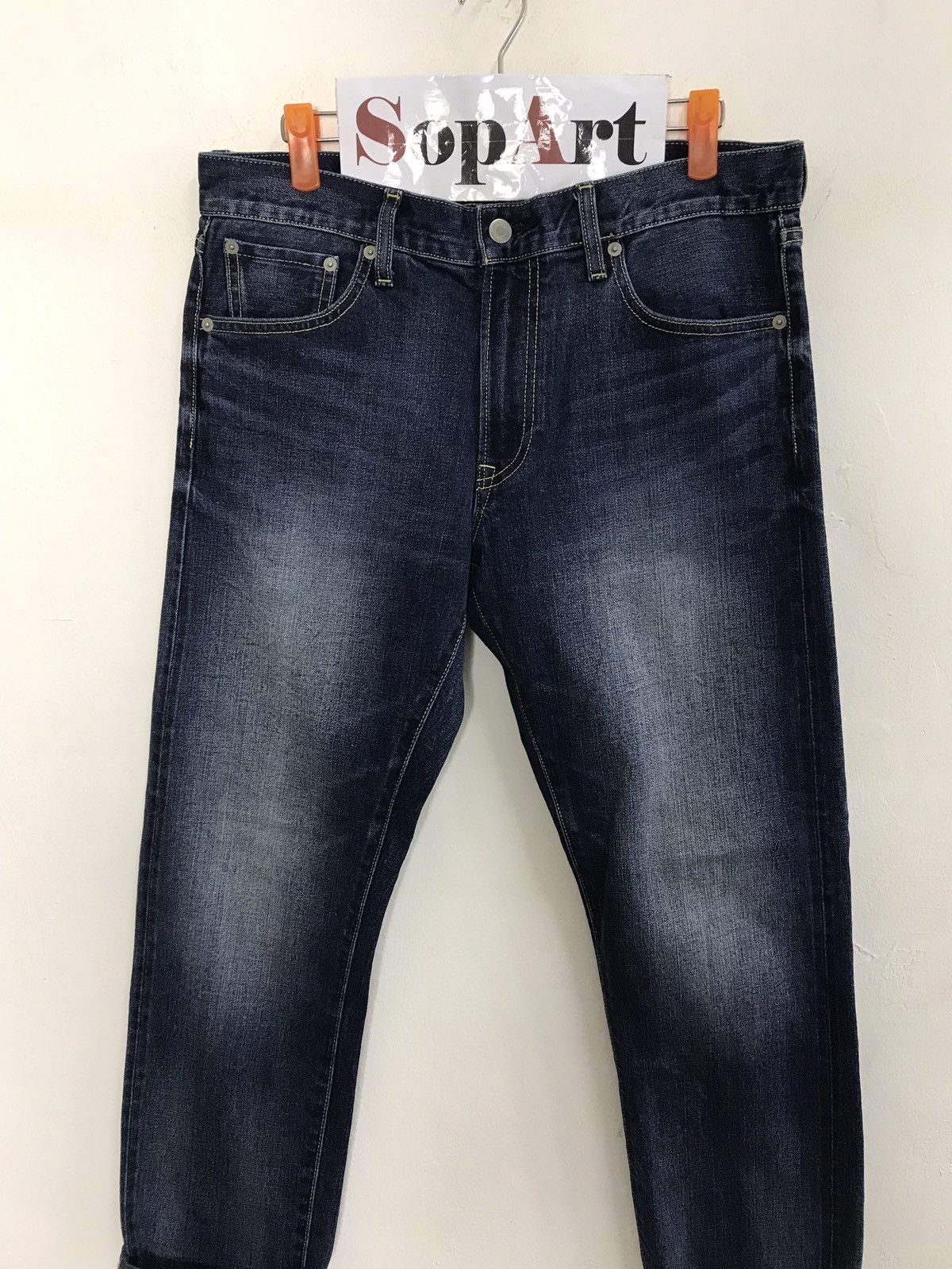 Japanese Brand × Uniqlo Uniqlo Selvedge Indigo denim Japan Size US 33 - 3 Thumbnail