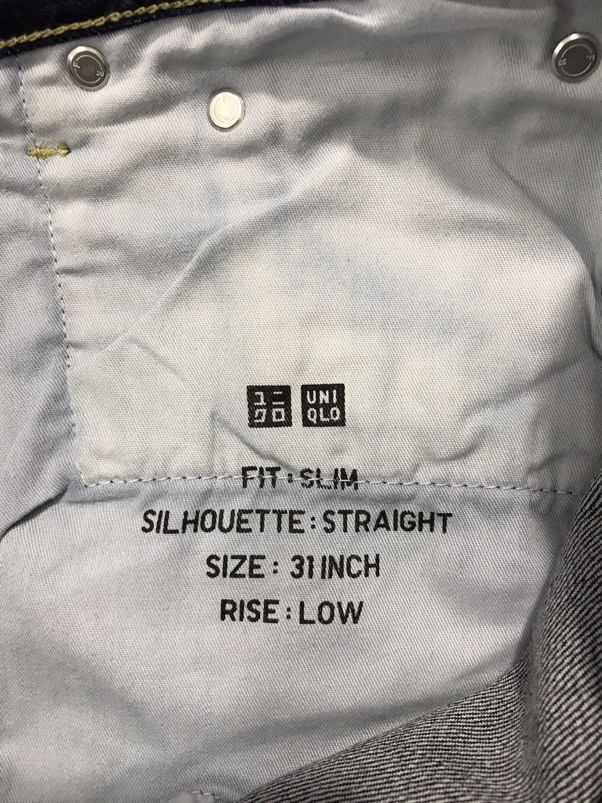 Japanese Brand × Uniqlo Uniqlo Selvedge Indigo denim Japan Size US 33 - 14 Thumbnail