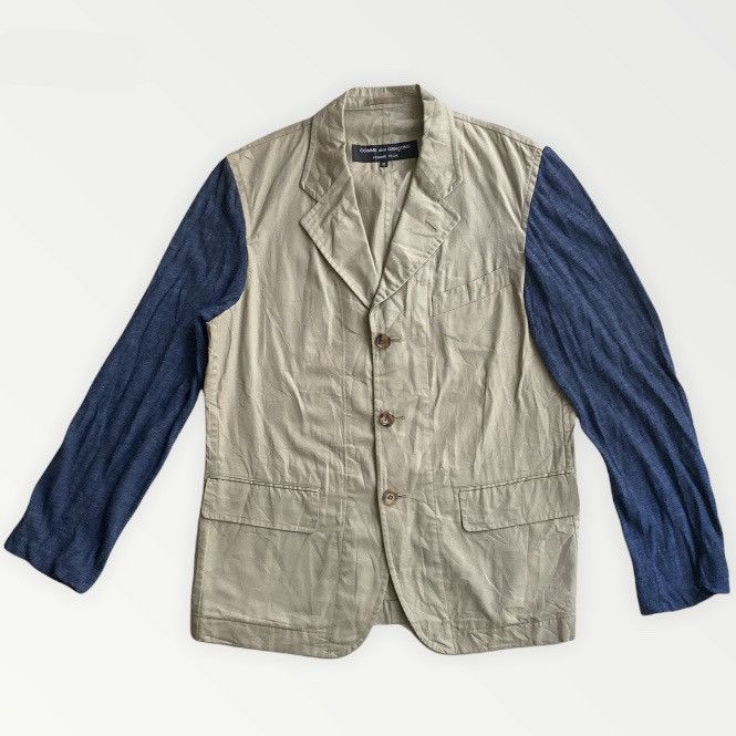Comme des Garcons Homme Plus AW 96 Contrast Sleeves Blazer Size US M / EU 48-50 / 2 - 1 Thumbnail