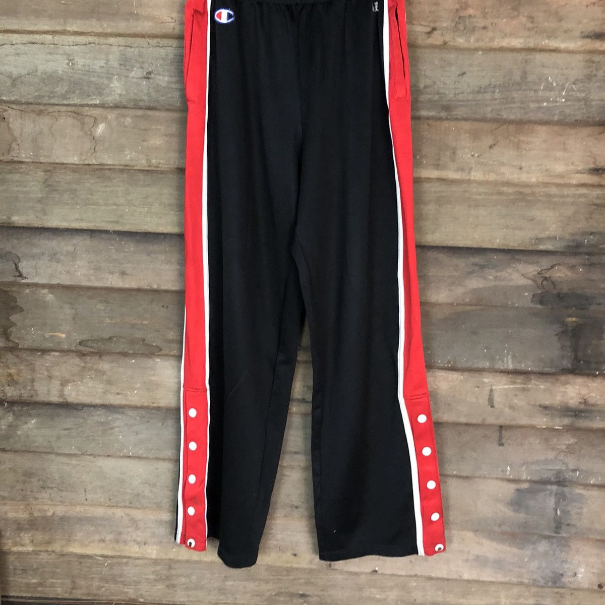 Champion DLL Champion Black Stripe Red Joggers Pants #1367 Size US 28 / EU 44 - 3 Thumbnail