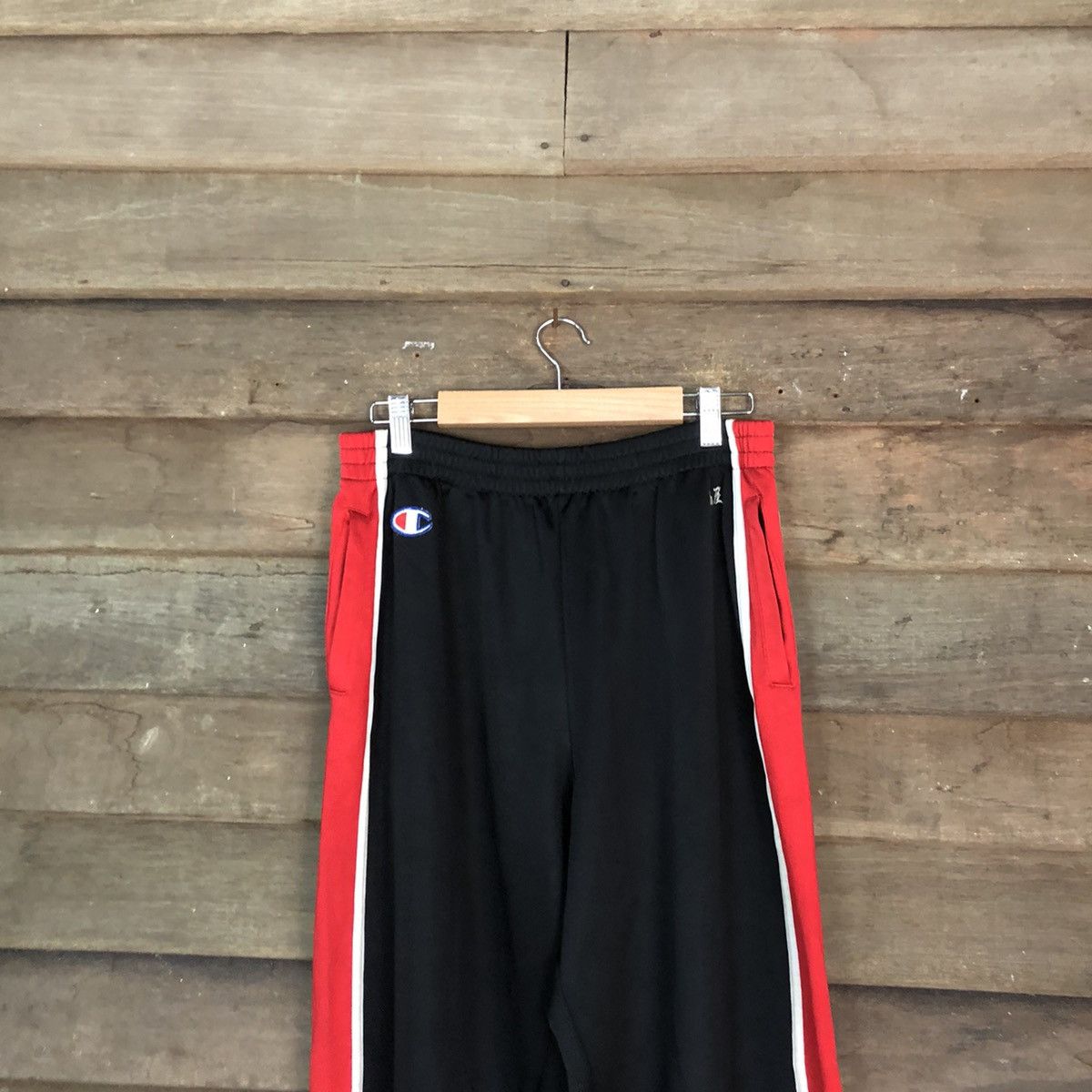 Champion DLL Champion Black Stripe Red Joggers Pants #1367 Size US 28 / EU 44 - 2 Thumbnail