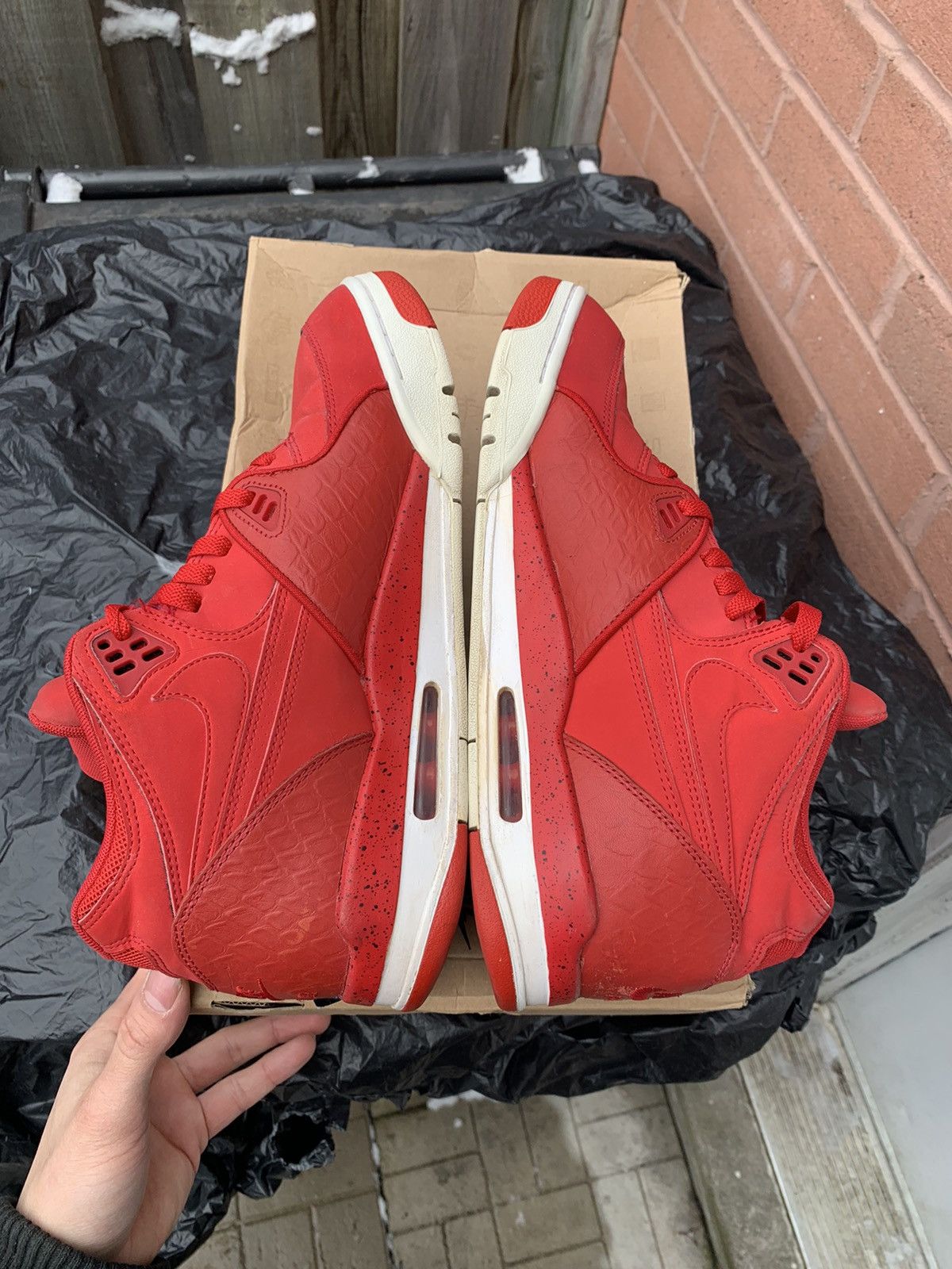 Nike Air Flight 89 University Red | Black Size US 12 / EU 45 - 4 Thumbnail