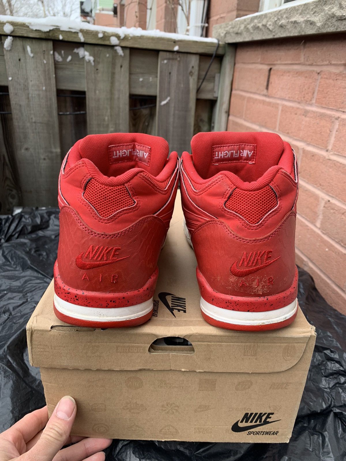 Nike Air Flight 89 University Red | Black Size US 12 / EU 45 - 3 Thumbnail