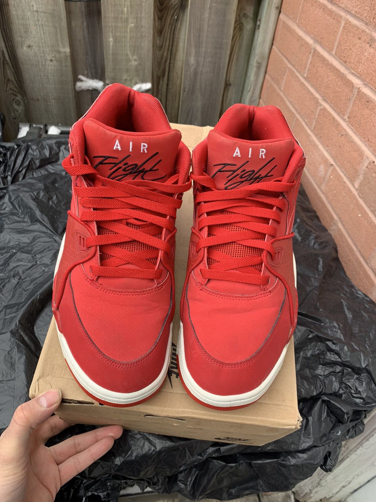 Nike Air Flight 89 University Red | Black Size US 12 / EU 45 - 2 Thumbnail