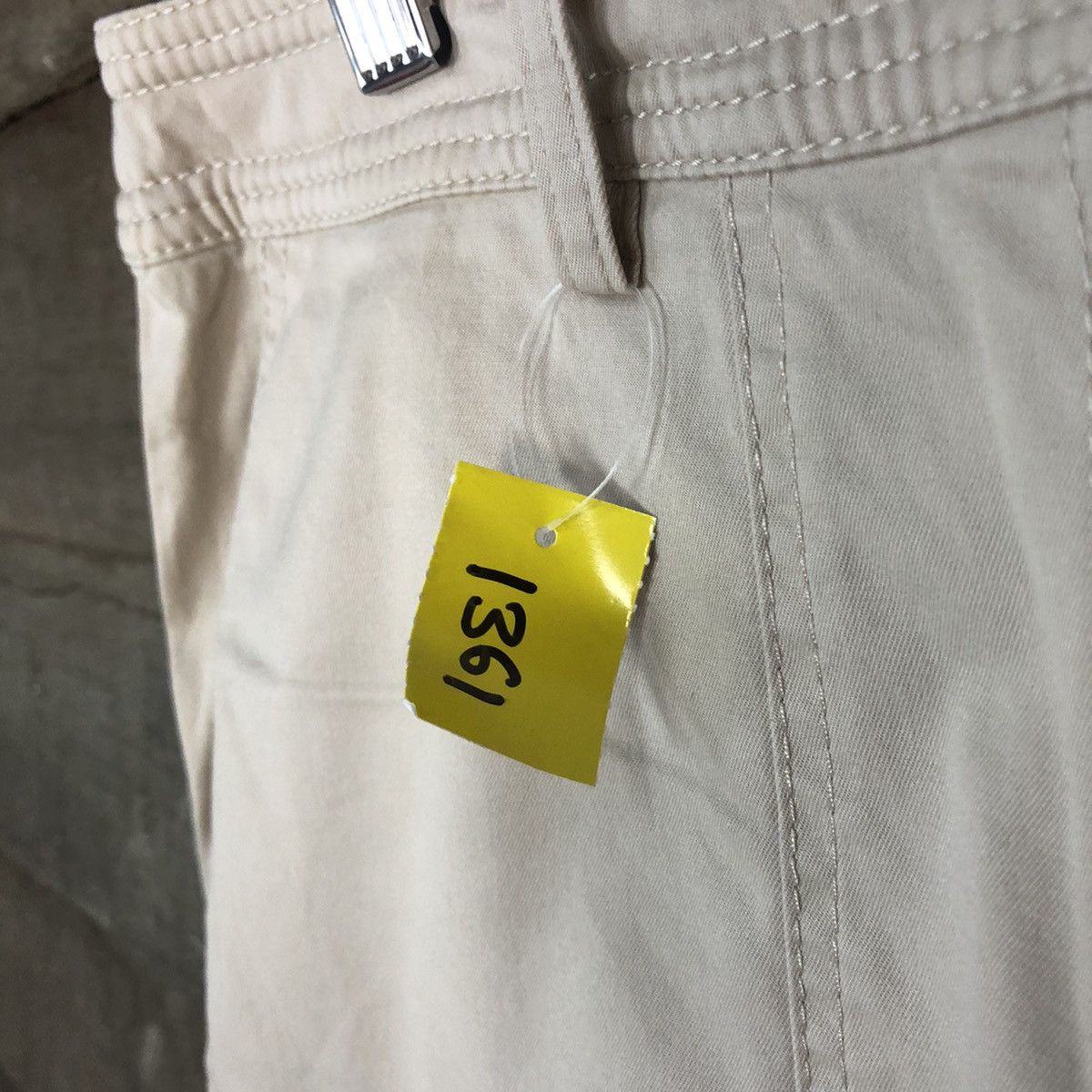 Japanese Brand DLL Lanvin Cream Cargo Multipocket Pants #1361 Size 28" / US 6 / IT 42 - 7 Thumbnail