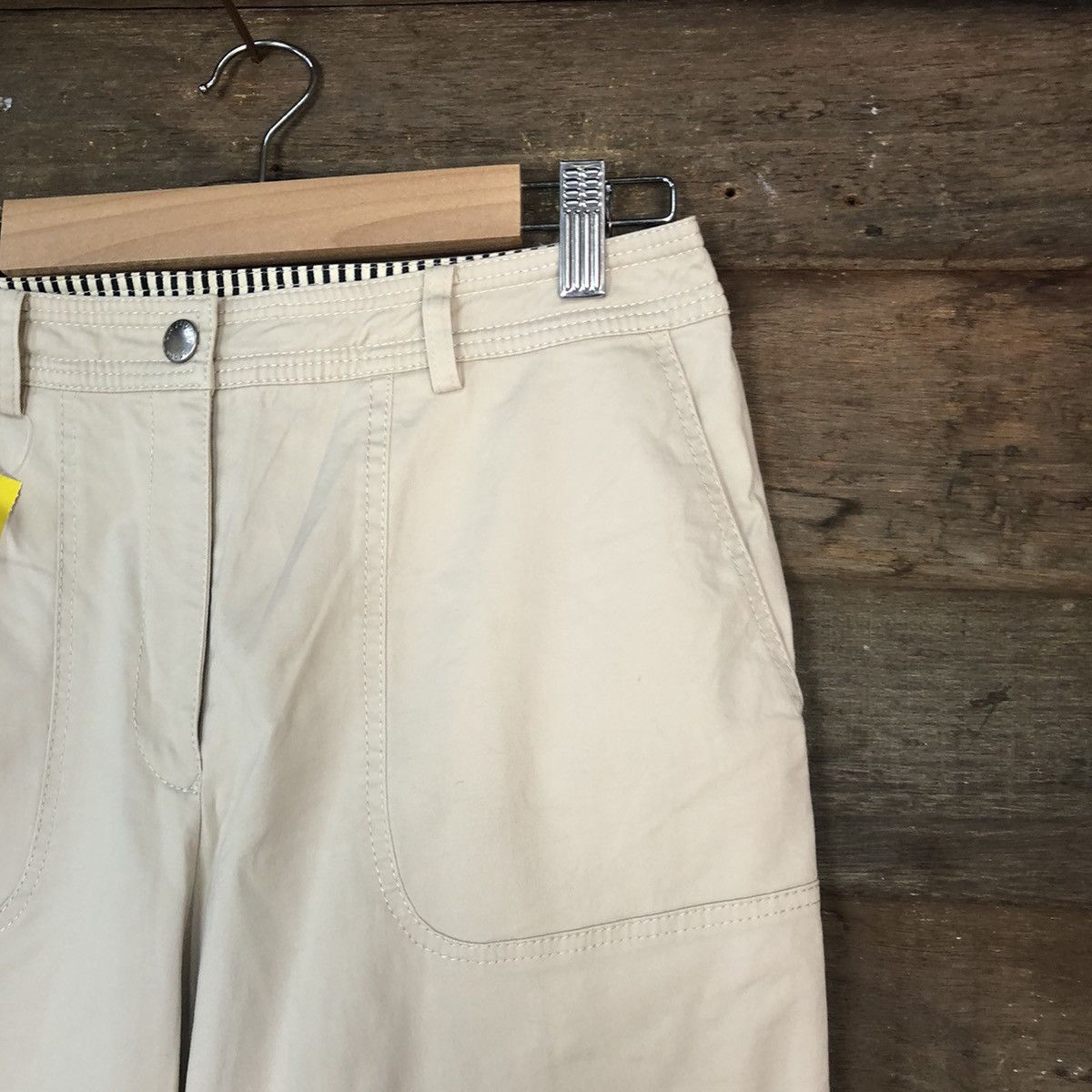 Japanese Brand DLL Lanvin Cream Cargo Multipocket Pants #1361 Size 28" / US 6 / IT 42 - 5 Thumbnail