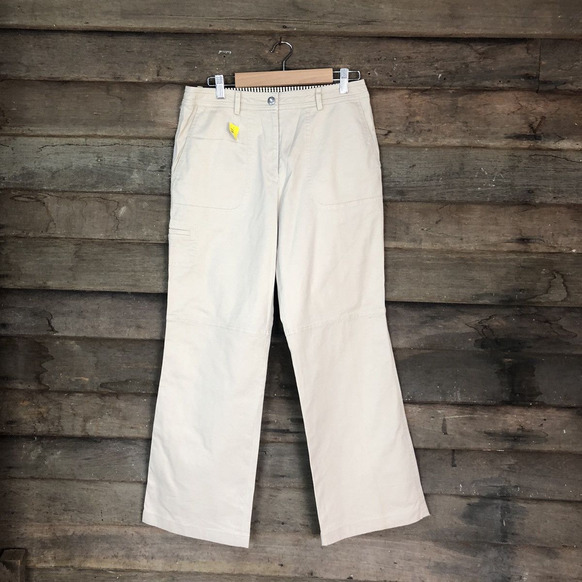 Japanese Brand DLL Lanvin Cream Cargo Multipocket Pants #1361 Size 28" / US 6 / IT 42 - 1 Thumbnail