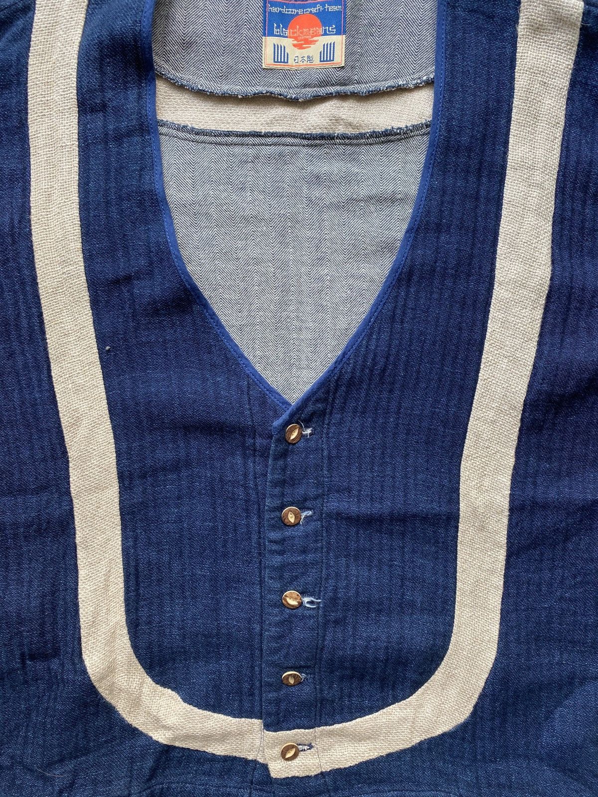 Blackmeans Indigo Haori jacket Size US L / EU 52-54 / 3 - 3 Thumbnail