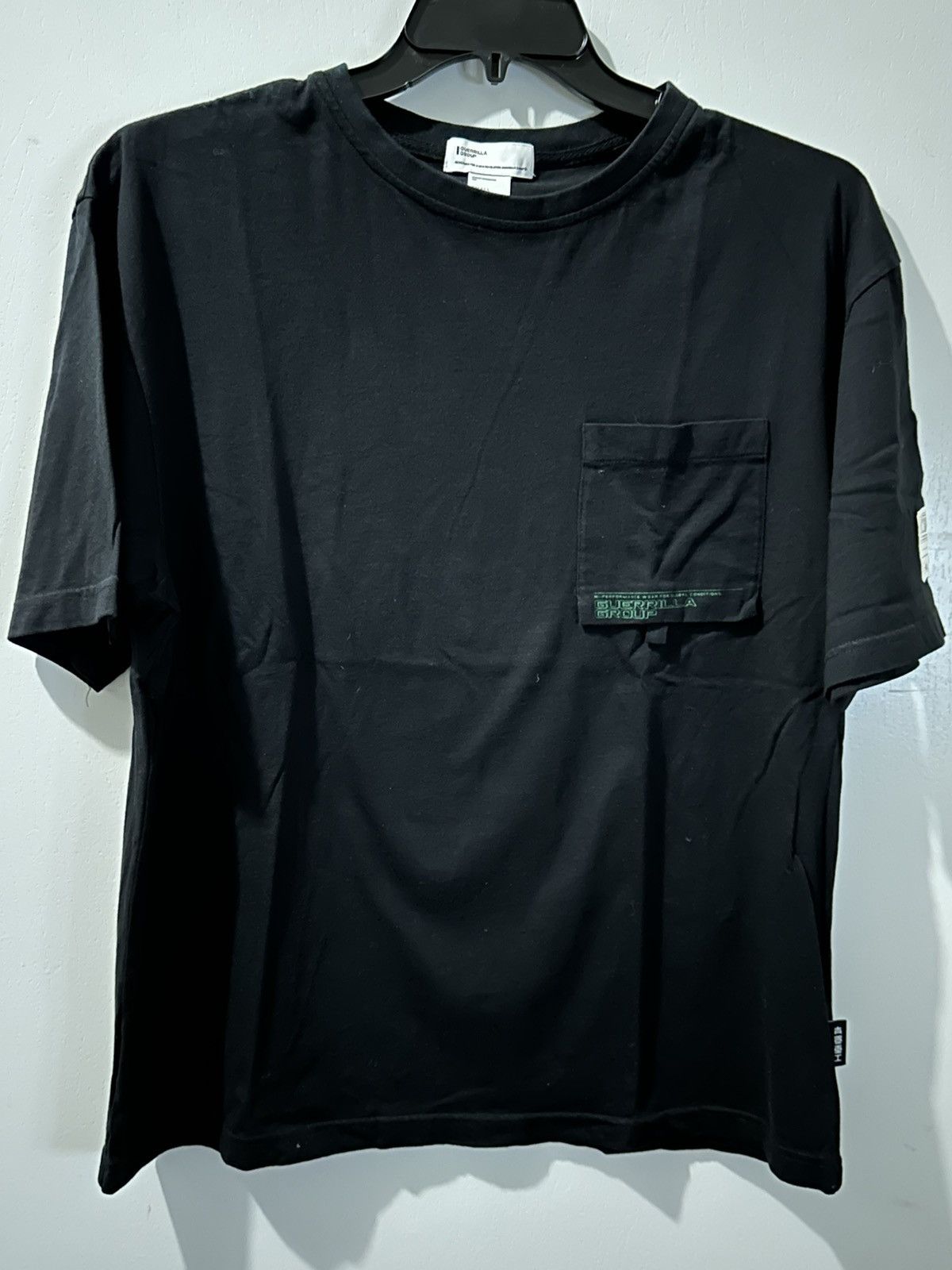image of Guerilla Group x Guerrilla Group Black T-Shirt 20S-Es-Gt03, Men's (Size Small)