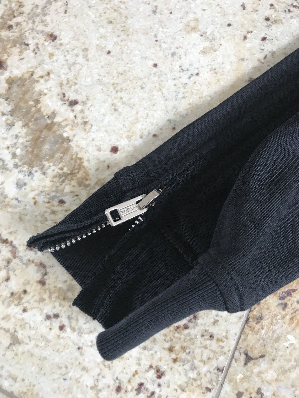 3.1 Phillip Lim LS Roll Edge Zip All The Way French Terry Sweater In Black Size US M / EU 48-50 / 2 - 9 Thumbnail