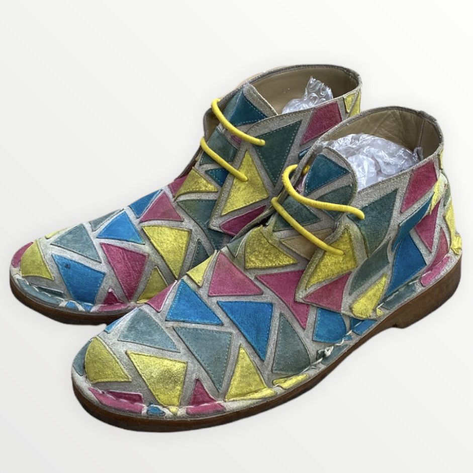 Comme des Garcons Runway Vintage FW01 Patchwork Chukka Boots Size US 9 / EU 42 - 5 Thumbnail